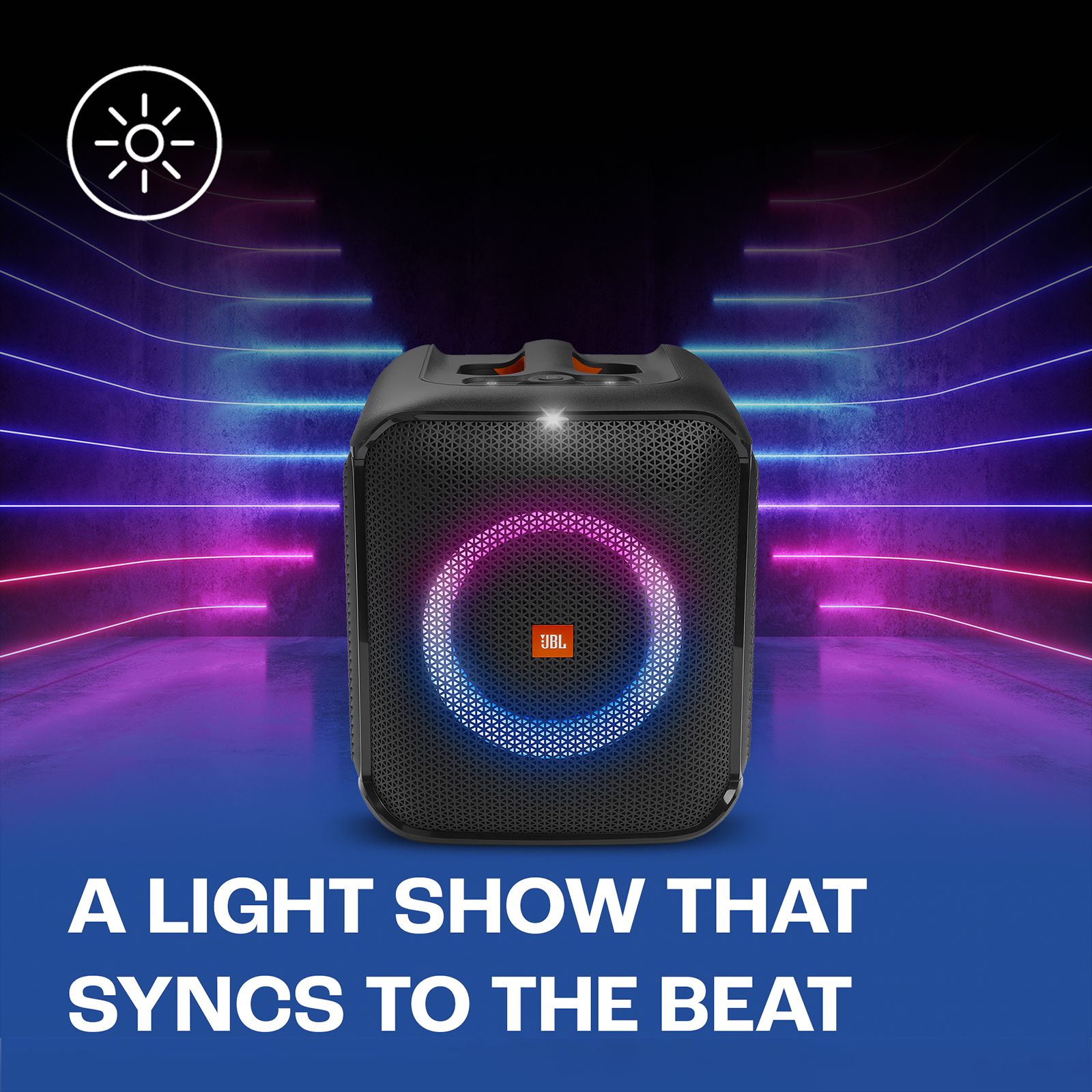JBL PartyBox Encore Essential 100W Bluetooth Party Speaker (IPX4 Splashproof, 2.1 Channel, Black)_16