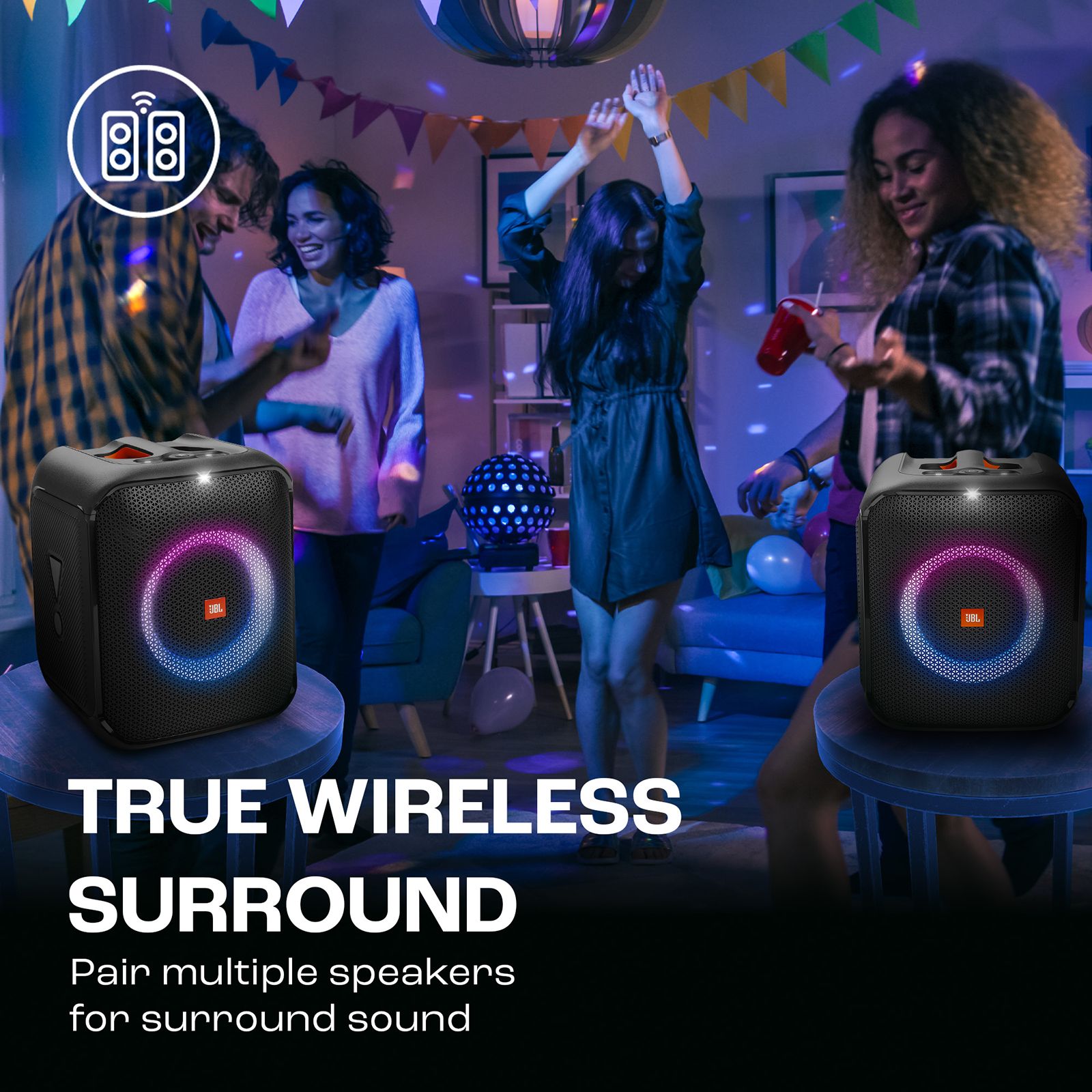JBL PartyBox Encore Essential 100W Bluetooth Party Speaker (IPX4 Splashproof, 2.1 Channel, Black)_20