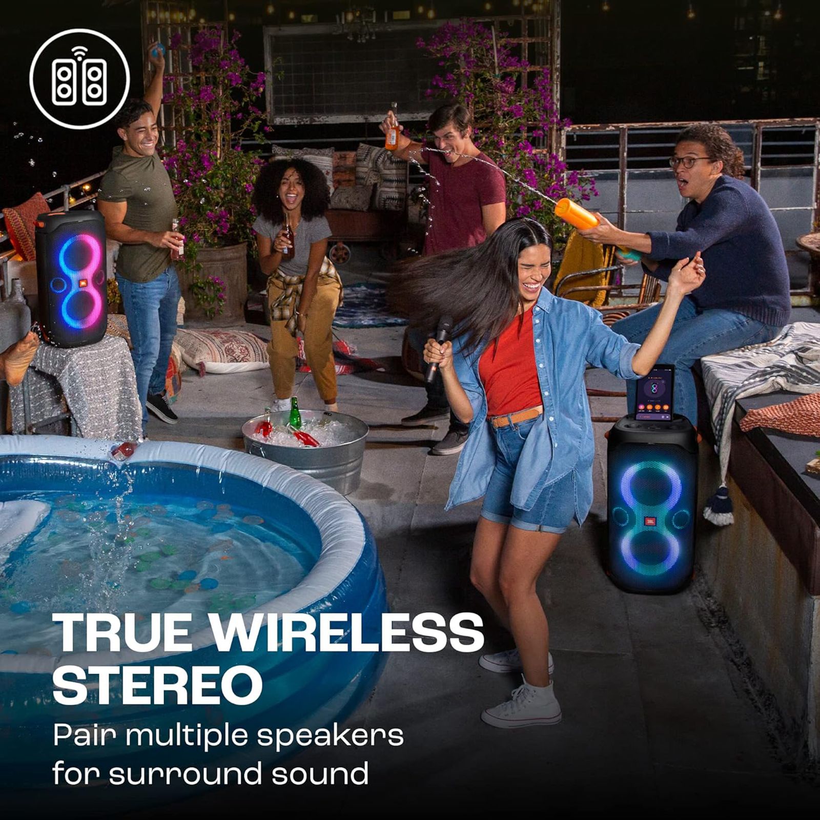 JBL PartyBox 110 160W Bluetooth Party Speaker (Waterproof, 2.1 Channel, Black) JBL PartyBox 110 160W Bluetooth Party Speaker (Waterproof, 2.1 Channel, Black)_16