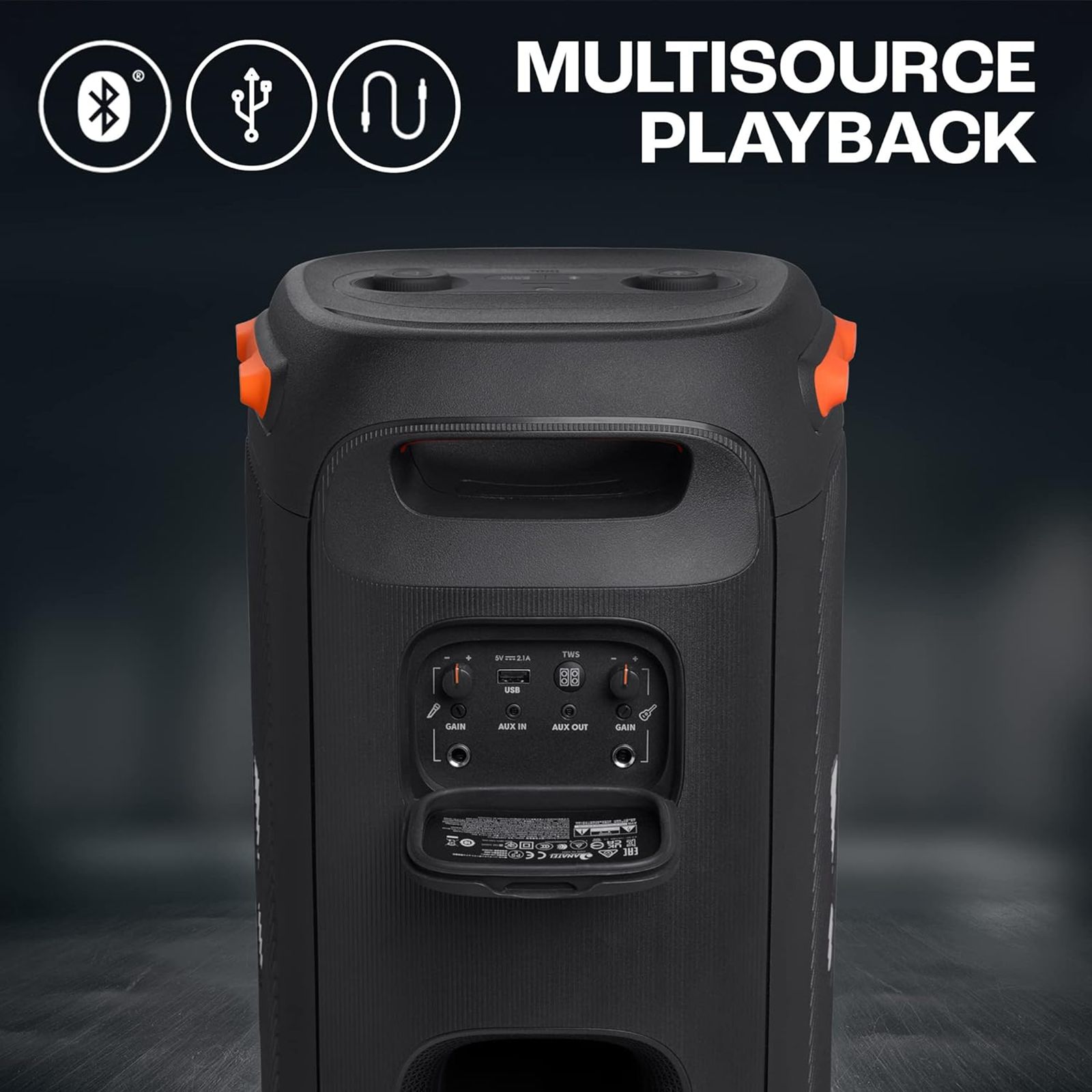 JBL PartyBox 110 160W Bluetooth Party Speaker (Waterproof, 2.1 Channel, Black) JBL PartyBox 110 160W Bluetooth Party Speaker (Waterproof, 2.1 Channel, Black)_17