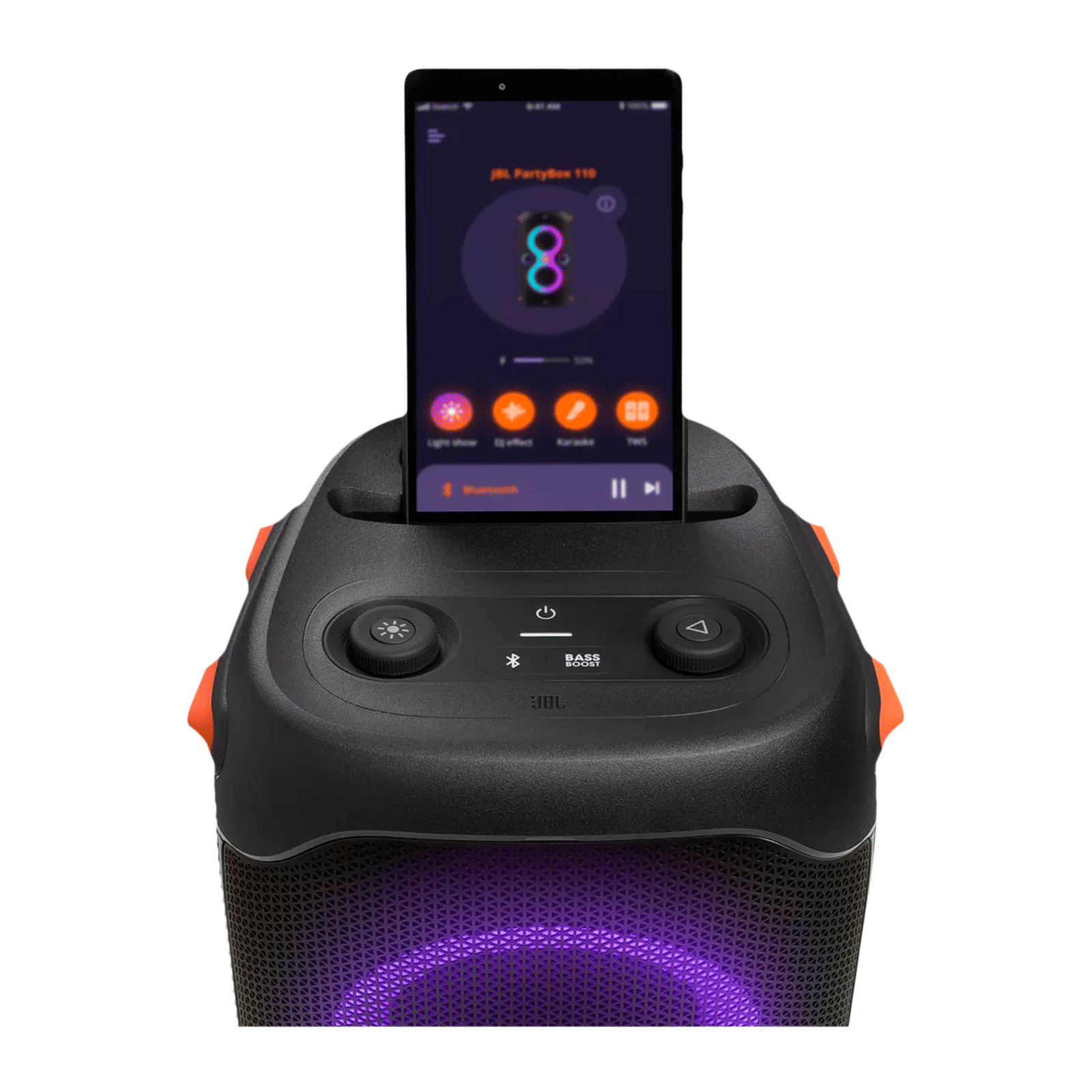 JBL PartyBox 110 160W Bluetooth Party Speaker (Waterproof, 2.1 Channel, Black) JBL PartyBox 110 160W Bluetooth Party Speaker (Waterproof, 2.1 Channel, Black)_9