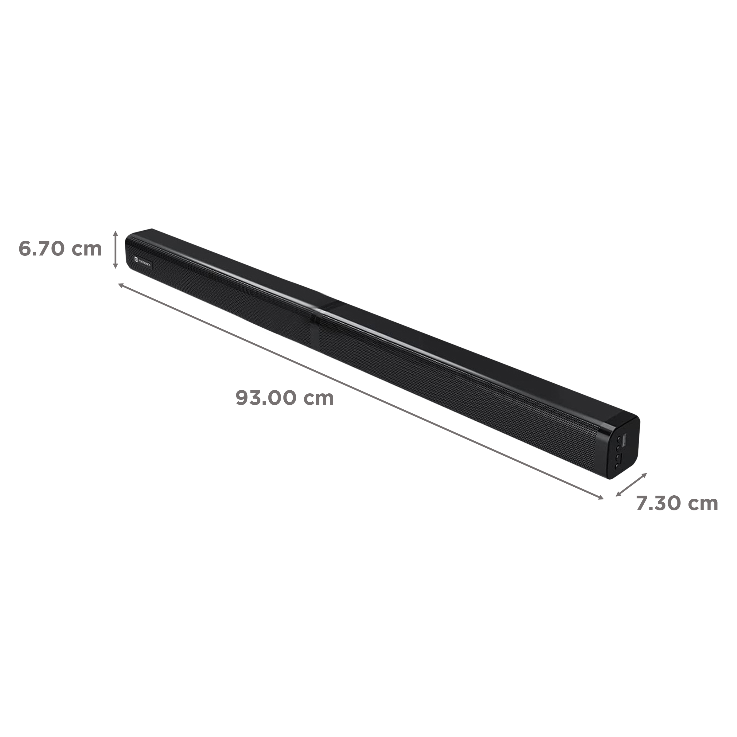 PORTRONICS Pure Sound 103 100W Bluetooth Soundbar with Remote (Lucid Quality of Bass, Black) PORTRONICS Pure Sound 103 100W Bluetooth Soundbar with Remote (Lucid Quality of Bass, Black)_3