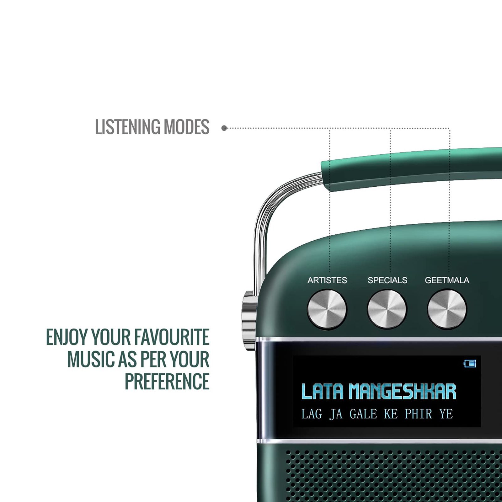 SAREGAMA Carvaan Premium Hindi 10W Portable Bluetooth Speaker (5 Hours Playtime, 2.0 Channel, Emerald Green) SAREGAMA Carvaan Premium Hindi 10W Portable Bluetooth Speaker (5 Hours Playtime, 2.0 Channel, Emerald Green)_10