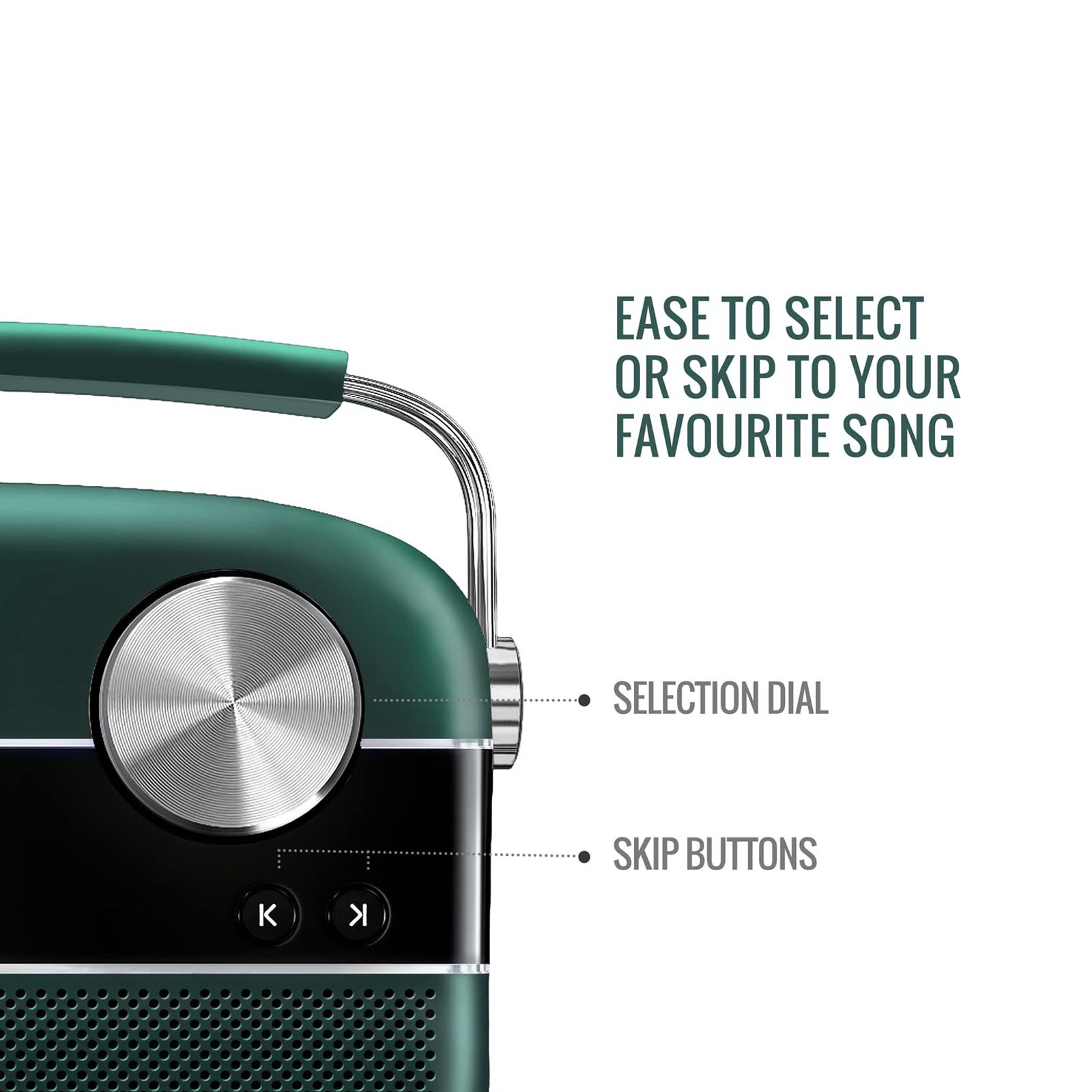 SAREGAMA Carvaan Premium Hindi 10W Portable Bluetooth Speaker (5 Hours Playtime, 2.0 Channel, Emerald Green) SAREGAMA Carvaan Premium Hindi 10W Portable Bluetooth Speaker (5 Hours Playtime, 2.0 Channel, Emerald Green)_13