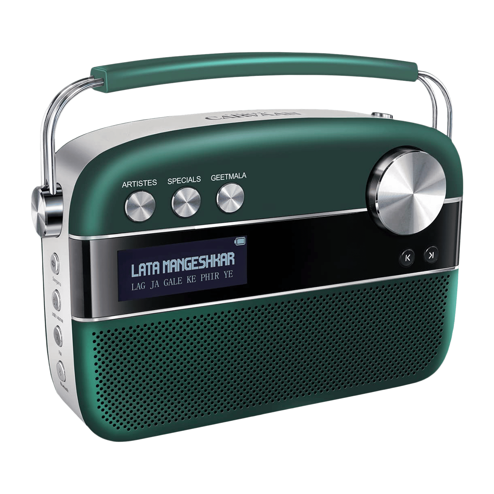 SAREGAMA Carvaan Premium Hindi 10W Portable Bluetooth Speaker (5 Hours Playtime, 2.0 Channel, Emerald Green) SAREGAMA Carvaan Premium Hindi 10W Portable Bluetooth Speaker (5 Hours Playtime, 2.0 Channel, Emerald Green)_3