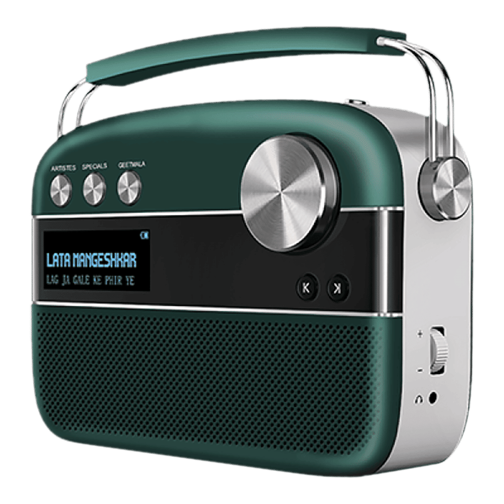 SAREGAMA Carvaan Premium Hindi 10W Portable Bluetooth Speaker (5 Hours Playtime, 2.0 Channel, Emerald Green) SAREGAMA Carvaan Premium Hindi 10W Portable Bluetooth Speaker (5 Hours Playtime, 2.0 Channel, Emerald Green)_6