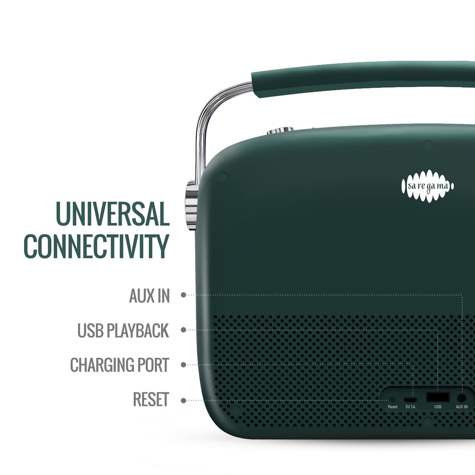 SAREGAMA Carvaan Premium Hindi 10W Portable Bluetooth Speaker (5 Hours Playtime, 2.0 Channel, Emerald Green) SAREGAMA Carvaan Premium Hindi 10W Portable Bluetooth Speaker (5 Hours Playtime, 2.0 Channel, Emerald Green)_8