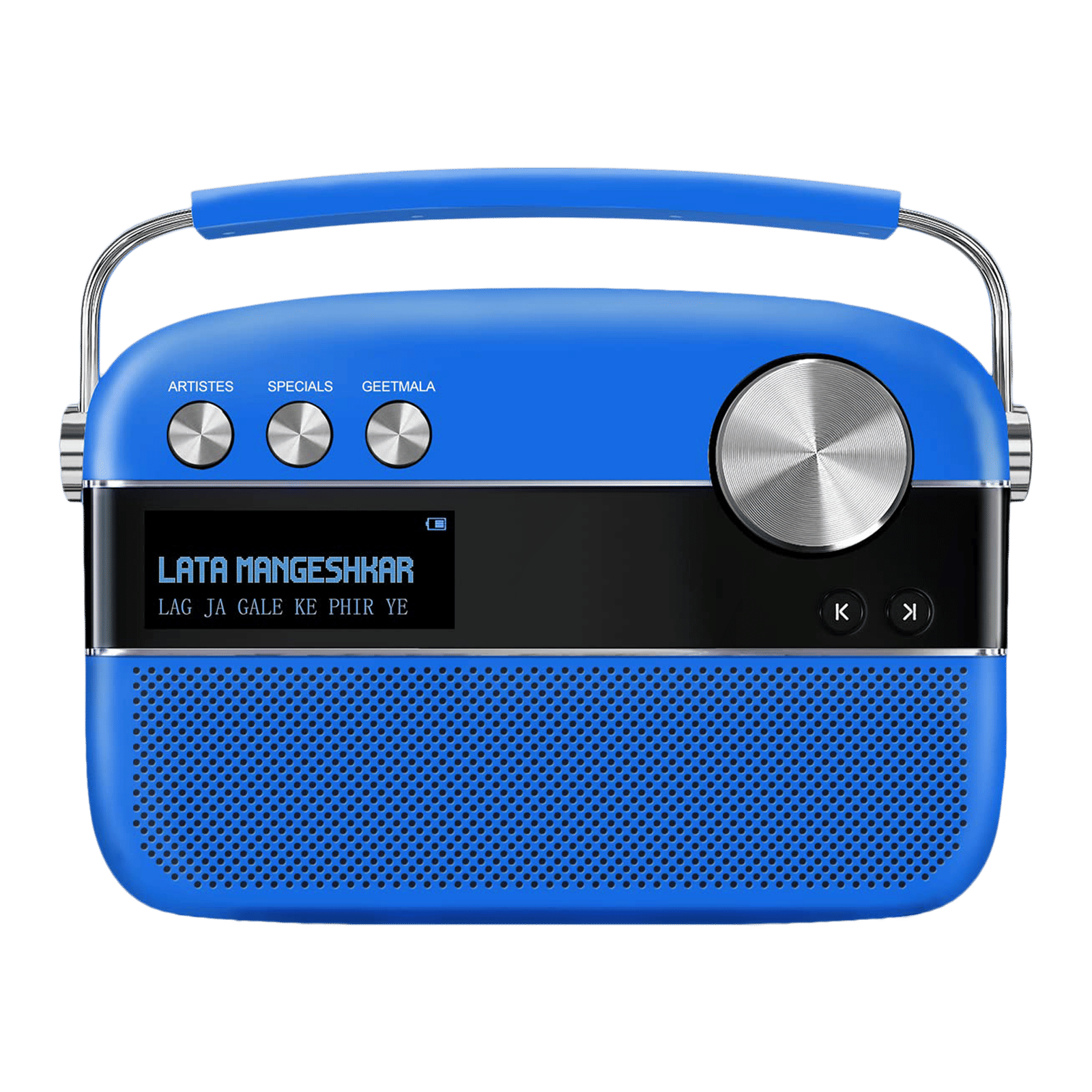 SAREGAMA Carvaan Premium Hindi 10W Portable Bluetooth Speaker (5 Hours Playtime, 2.0 Channel, Cobalt Blue) SAREGAMA Carvaan Premium Hindi 10W Portable Bluetooth Speaker (5 Hours Playtime, 2.0 Channel, Cobalt Blue)_1