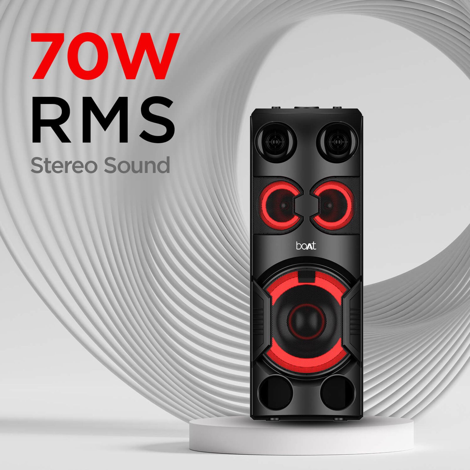 boAt Party Pal 208 70W Bluetooth Party Speaker with Mic (Dynamic Captivating LED, Midnight Black)_5