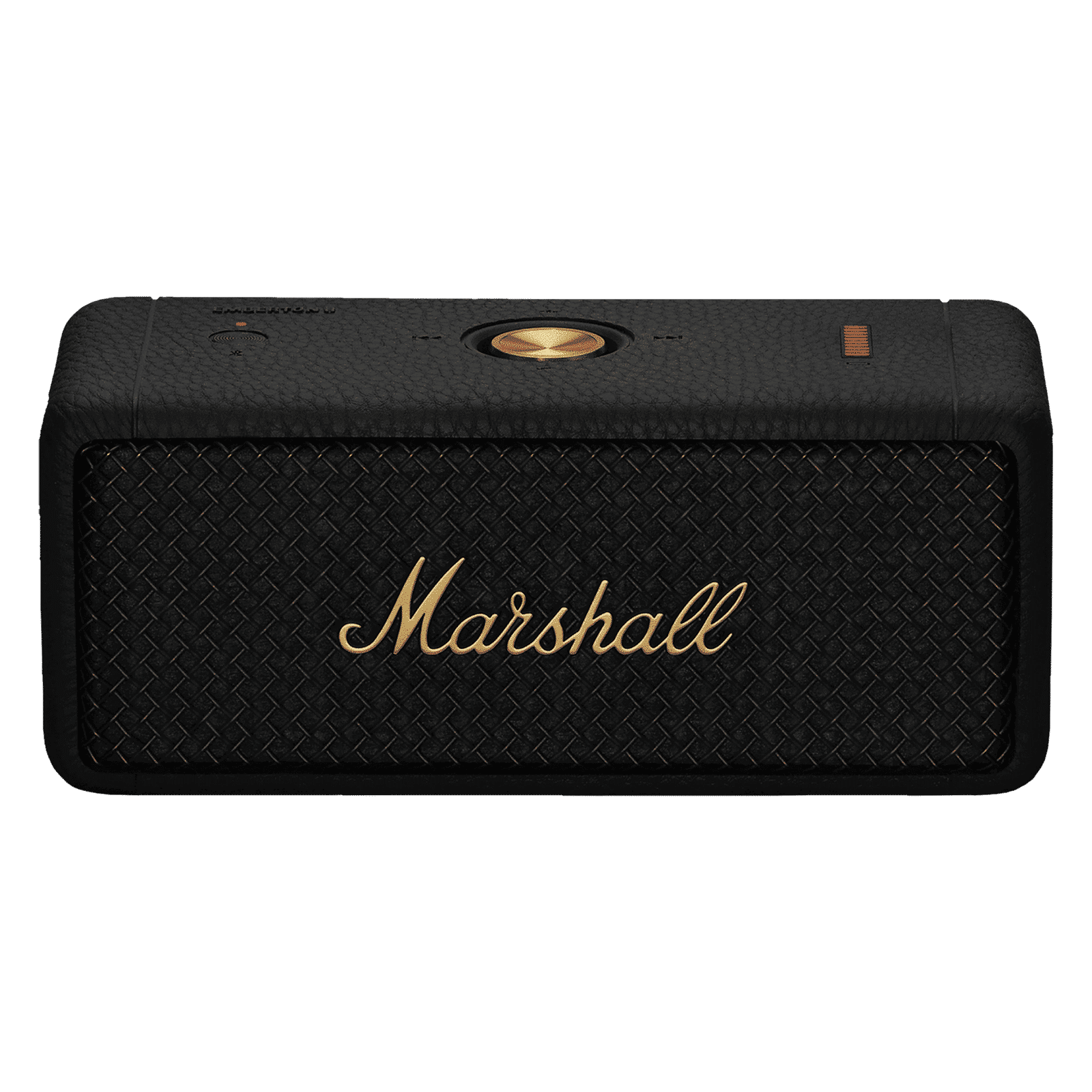 Marshall Emberton II 20W Portable Bluetooth Speaker (IP67 Water Resistant, Multi-directional Control Knob, Stereo Channel, Black & Brass) Marshall Emberton II 20W Portable Bluetooth Speaker (IP67 Water Resistant, Multi-directional Control Knob, Stereo Channel, Black & Brass)_1