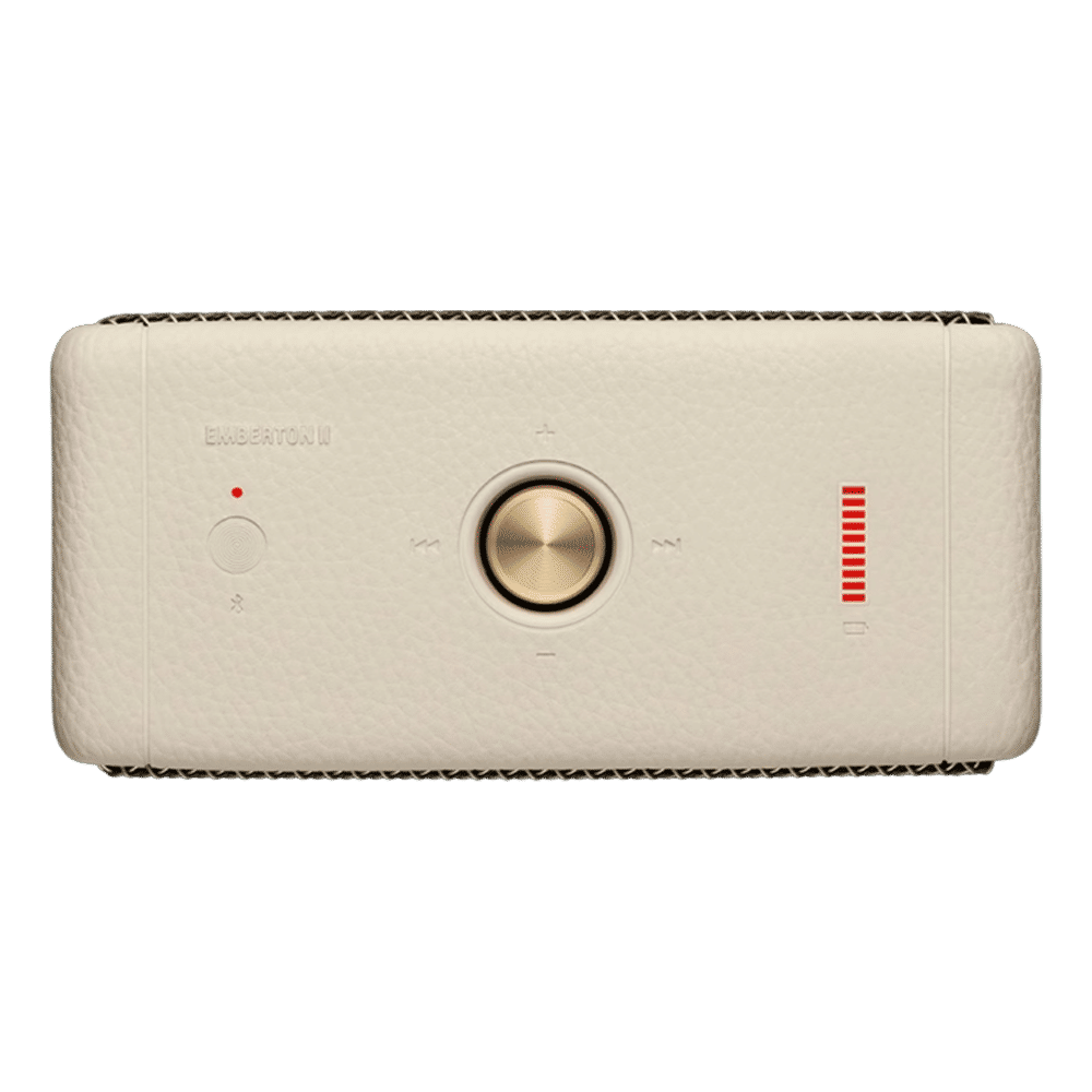Marshall Emberton II 20W Portable Bluetooth Speaker (IP67 Water Resistant, IP67 Dust Resistant, Stereo Channel, Brass Cream) Marshall Emberton II 20W Portable Bluetooth Speaker (IP67 Water Resistant, IP67 Dust Resistant, Stereo Channel, Brass Cream)_4