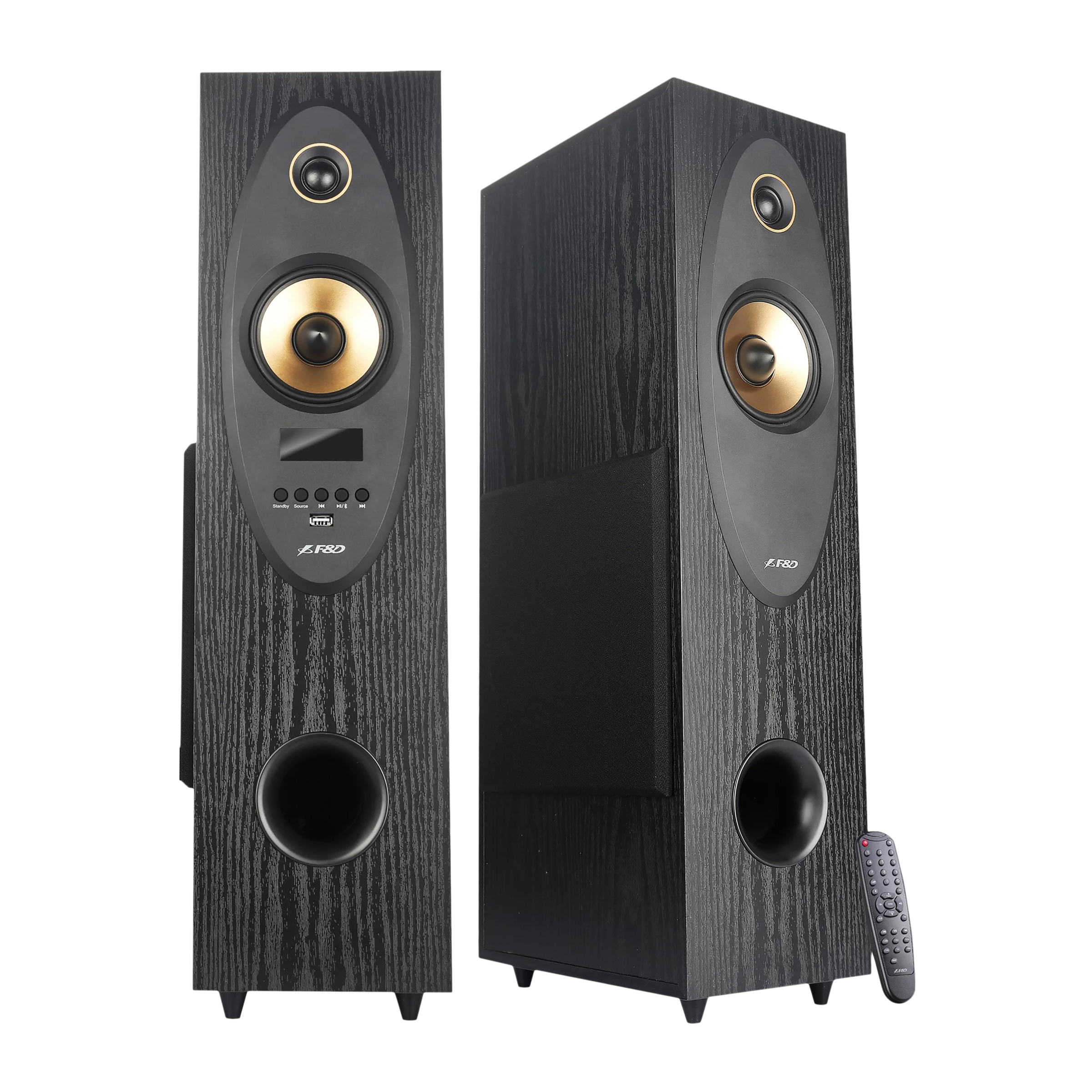 F&D 80W Bluetooth Party Speaker (Surround Sound, 2.0 Channel, Black) F&D 80W Bluetooth Party Speaker (Surround Sound, 2.0 Channel, Black)_4
