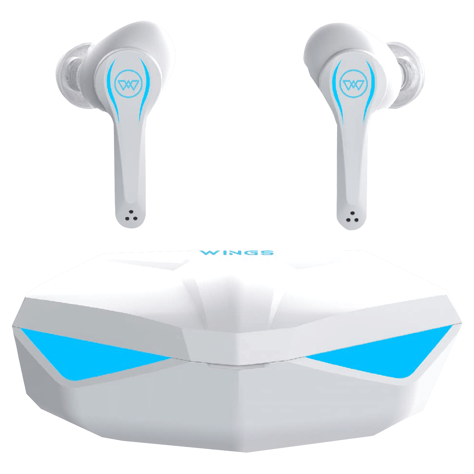 WINGS Phantom TWS Earbuds with Passive Noise Cancellation (IPX5 Sweat & Water Resistant, 30 Hours Playback, White) WINGS Phantom TWS Earbuds with Passive Noise Cancellation (IPX5 Sweat & Water Resistant, 30 Hours Playback, White)_1