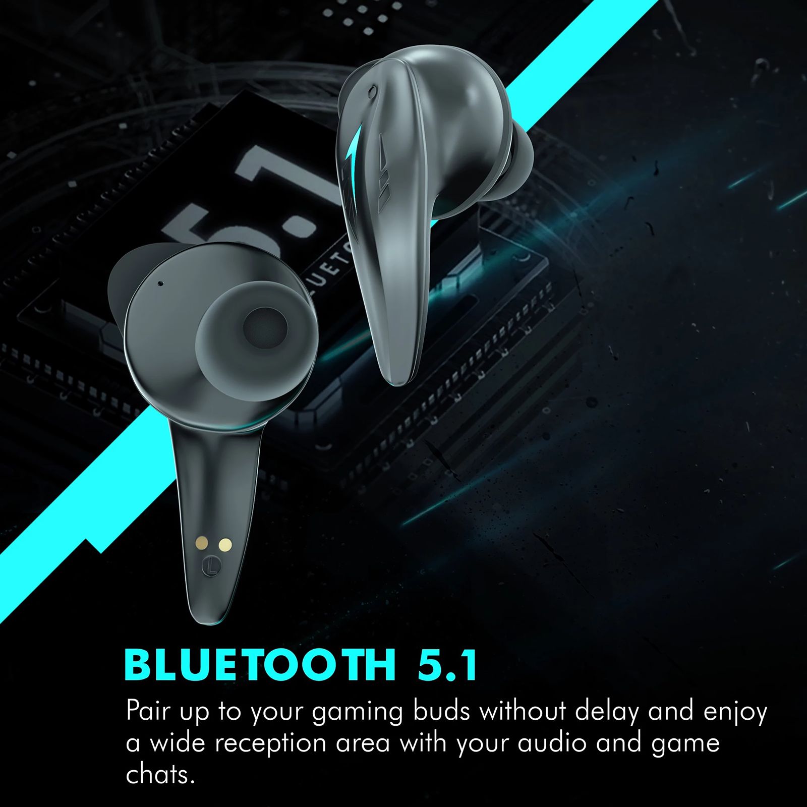 WINGS Phantom 500 TWS Earbuds with Environmental Noise Cancellation (IPX5 Water Resistant, 30 Hours Playtime, Black)_6