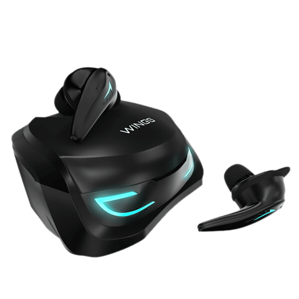 WINGS Phantom 500 TWS Earbuds with Environmental Noise Cancellation (IPX5 Water Resistant, 30 Hours Playtime, Black)_12