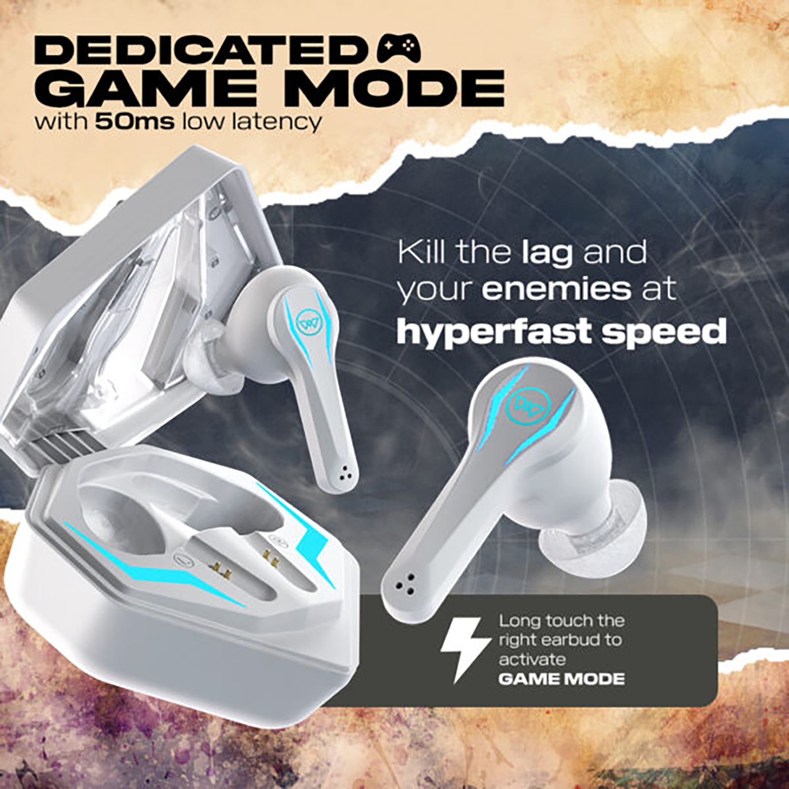 WINGS Phantom Pro TWS Earbuds with Active Noise Cancellation (IPX5 Water Resistant, 40 Hours Playtime, White) WINGS Phantom Pro TWS Earbuds with Active Noise Cancellation (IPX5 Water Resistant, 40 Hours Playtime, White)_14