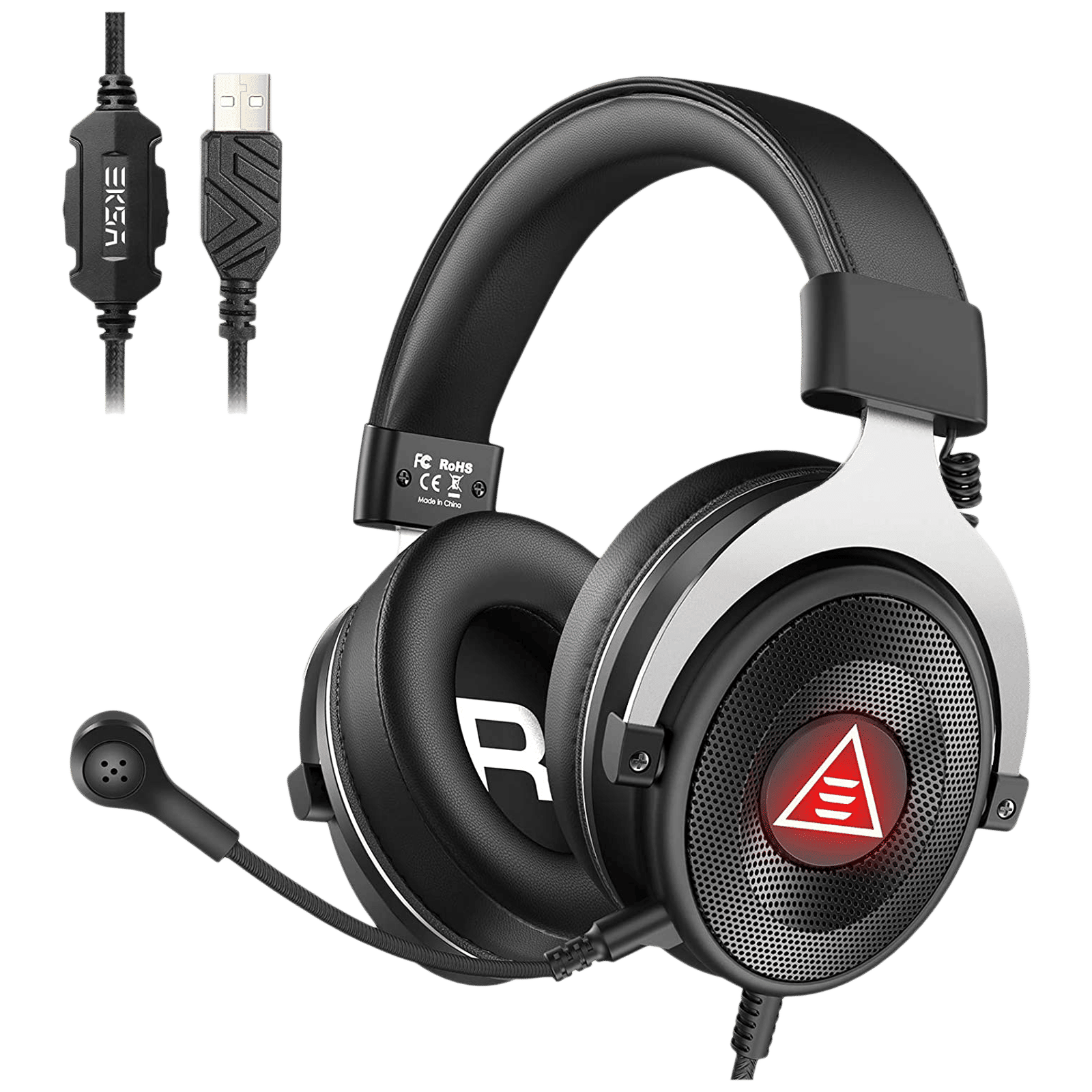 EKSA E900 Plus Wired Gaming Headset with Environmental Noise Cancellation (7.1 Surround Sound, Over Ear, Blue) EKSA E900 Plus Wired Gaming Headset with Environmental Noise Cancellation (7.1 Surround Sound, Over Ear, Blue)_1