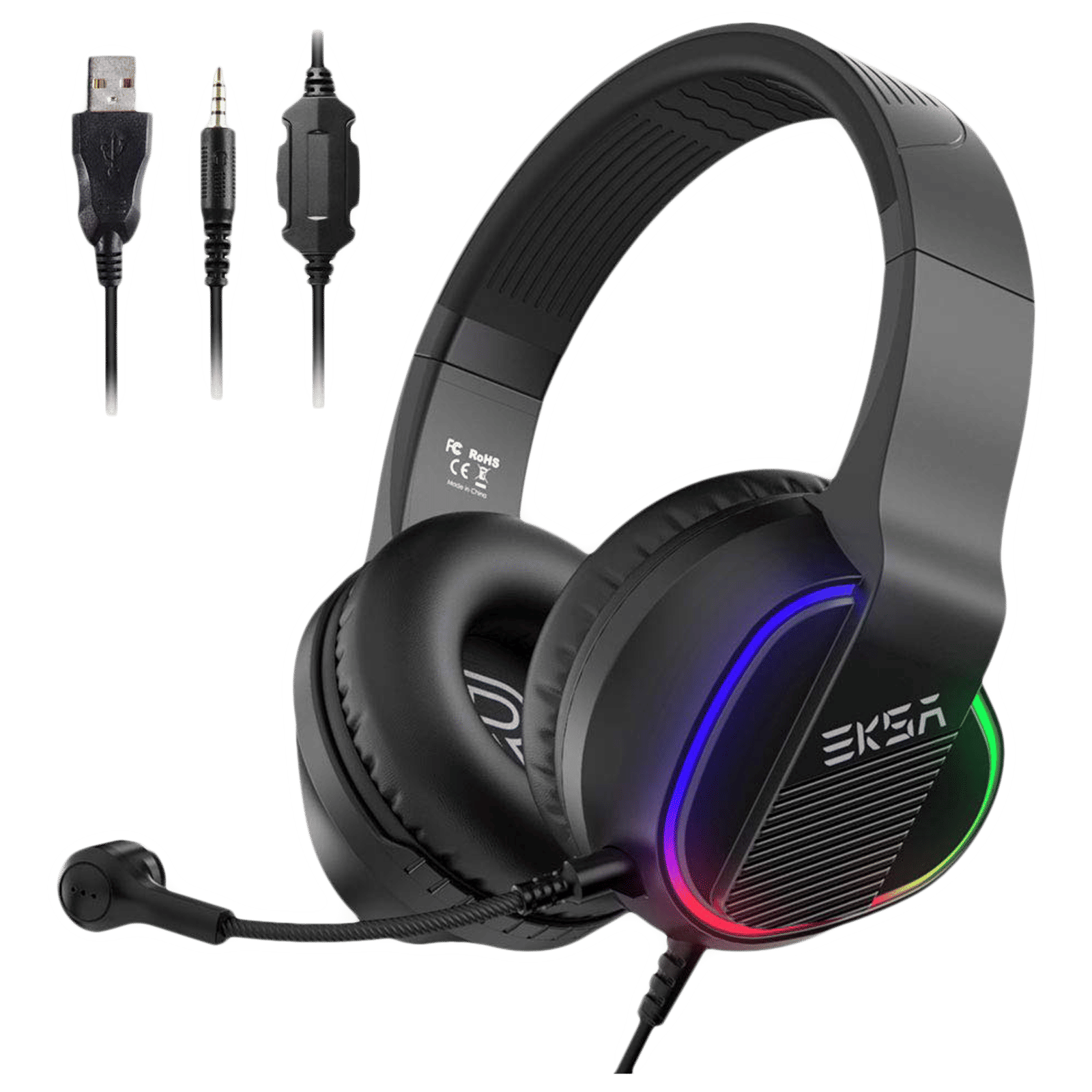 EKSA E400 Wired Gaming Headset (3D Stereo Sound, On Ear, Black) EKSA E400 Wired Gaming Headset (3D Stereo Sound, On Ear, Black)_1