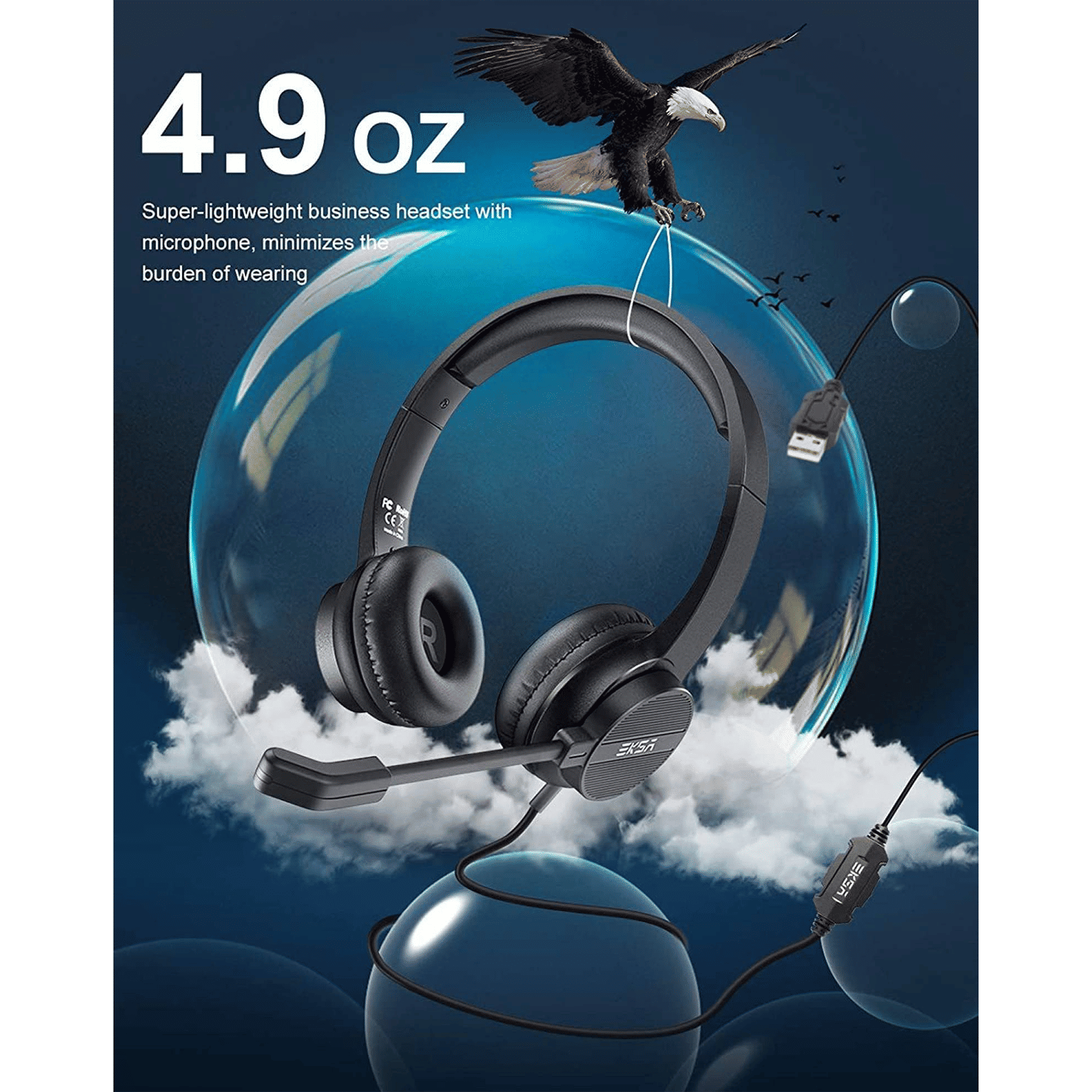 EKSA H12E Wired Headset with Mic (Over Ear, Black) EKSA H12E Wired Headset with Mic (Over Ear, Black)_6