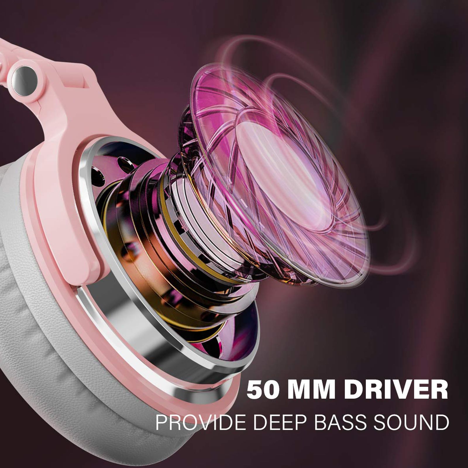 OneOdio Pro 10 PRO10WDPK Wired Headphone with Mic (On Ear, Pink)_7