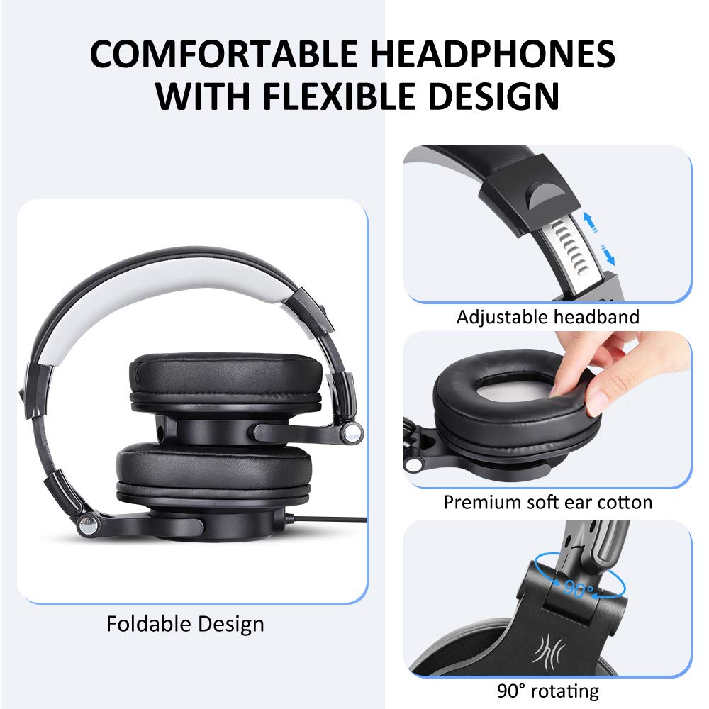 OneOdio A71 A71WDB Wired Gaming Headset with Noise Isolation (High Quality Sound, On Ear, Black) OneOdio A71 A71WDB Wired Gaming Headset with Noise Isolation (High Quality Sound, On Ear, Black)_5