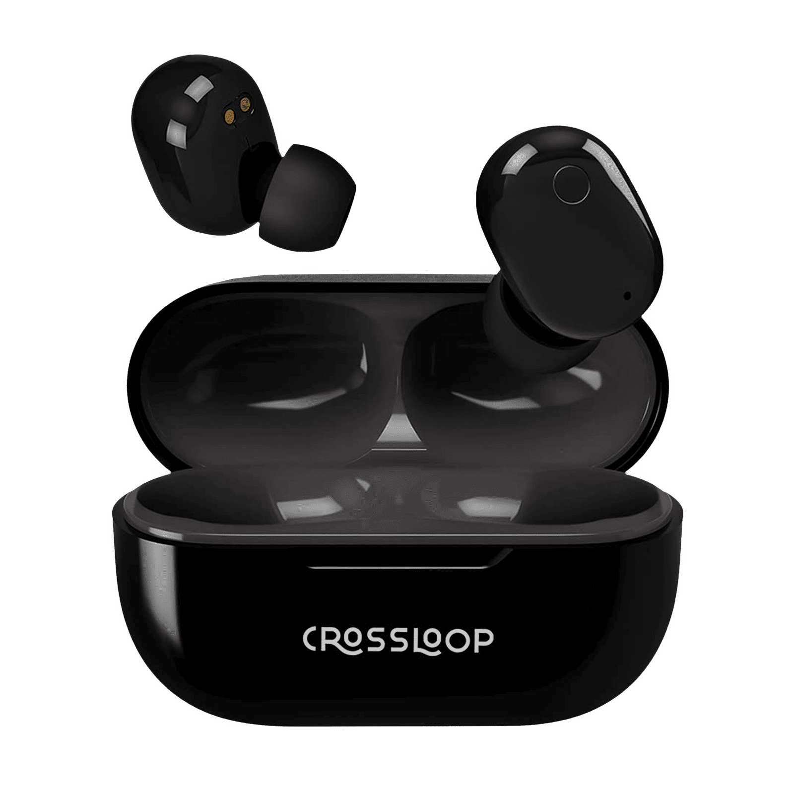 CROSSLOOP GENEX-BK TWS Earbuds with Active Noise Cancellation (IPX4 Sweat Resistant, Upto 20 Hours Playback, Black) CROSSLOOP GENEX-BK TWS Earbuds with Active Noise Cancellation (IPX4 Sweat Resistant, Upto 20 Hours Playback, Black)_1