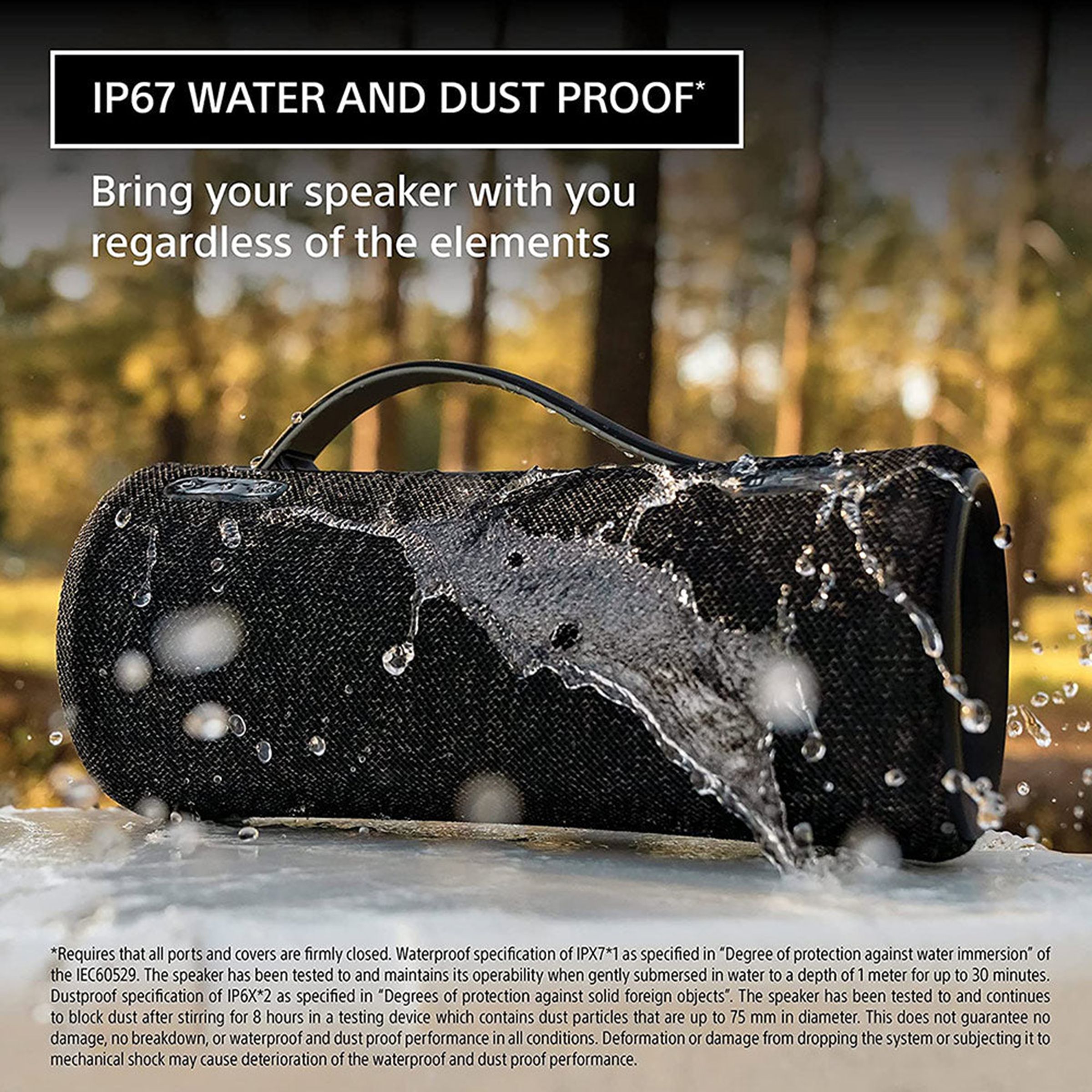 SONY SRS-XG300 Portable Bluetooth Speaker (IP67 Water Resistant, Black)_13