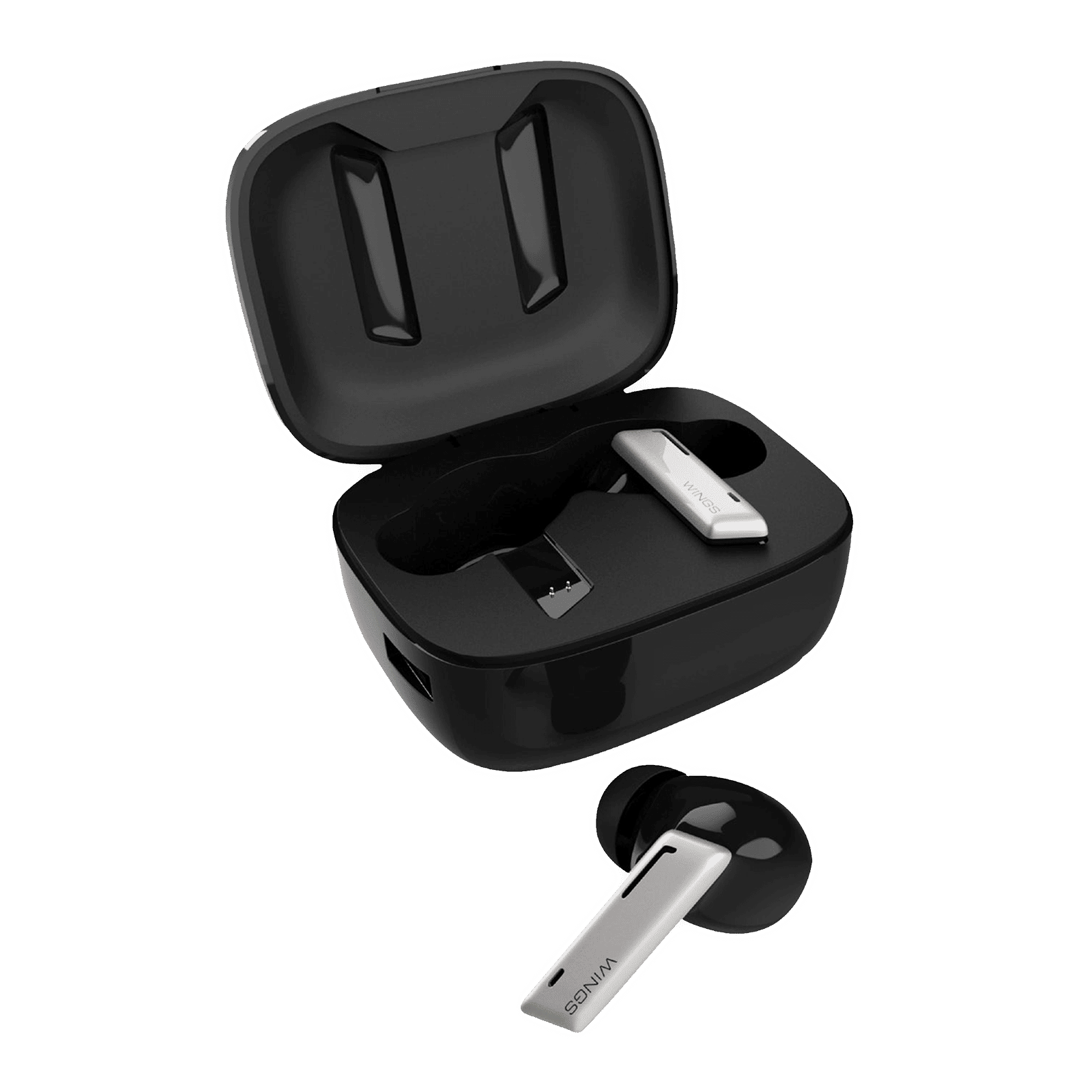 WINGS Beatpods TWS Earbuds with Active Noise Cancellation (Upto 20 Hours Playback, Black) WINGS Beatpods TWS Earbuds with Active Noise Cancellation (Upto 20 Hours Playback, Black)_8