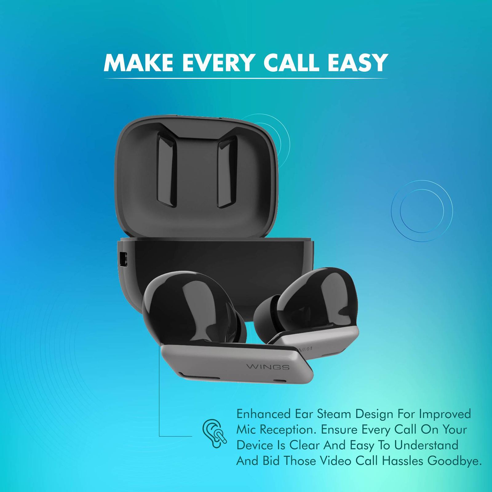 WINGS Beatpods TWS Earbuds with Active Noise Cancellation (Upto 20 Hours Playback, Black) WINGS Beatpods TWS Earbuds with Active Noise Cancellation (Upto 20 Hours Playback, Black)_15