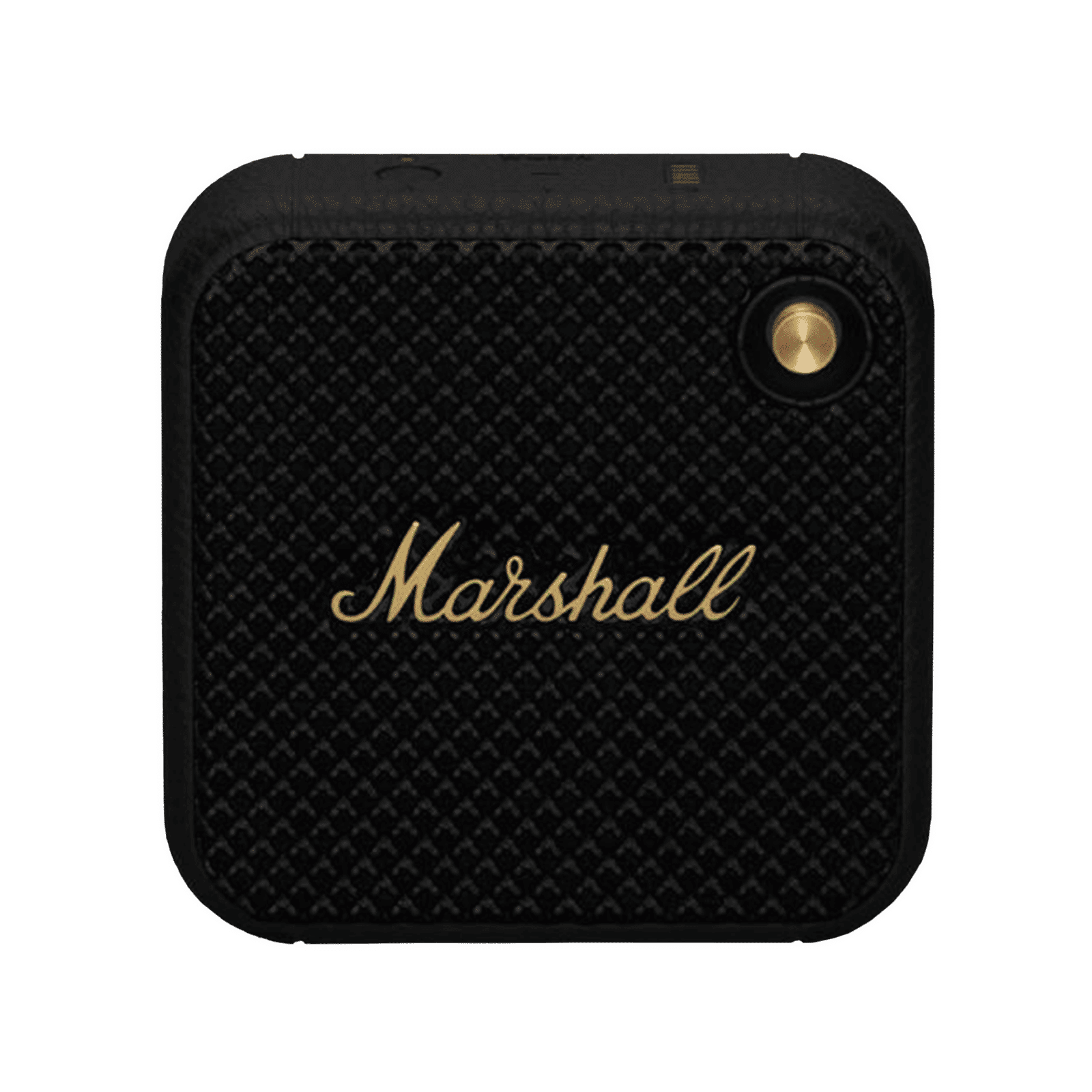Marshall Willen 10W Portable Bluetooth Speaker (IP67 Water & Dust Resistant, 15 Hours of Playback Time, Mono Channel, Black & Brass) Marshall Willen 10W Portable Bluetooth Speaker (IP67 Water & Dust Resistant, 15 Hours of Playback Time, Mono Channel, Black & Brass)_1
