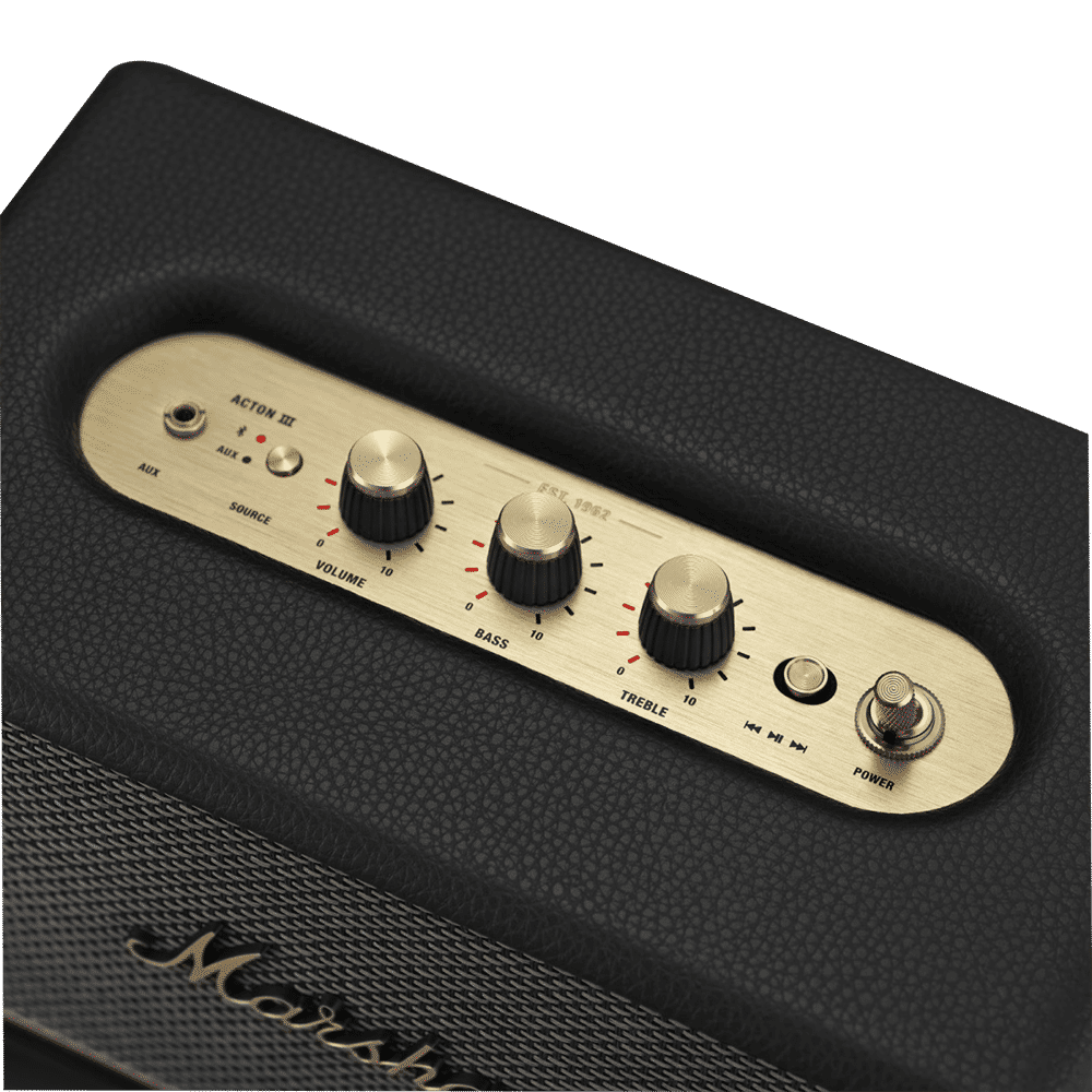 Marshall Acton III Bluetooth Speaker (Signature Sound, Stereo Channel, Original Black) Marshall Acton III Bluetooth Speaker (Signature Sound, Stereo Channel, Original Black)_5