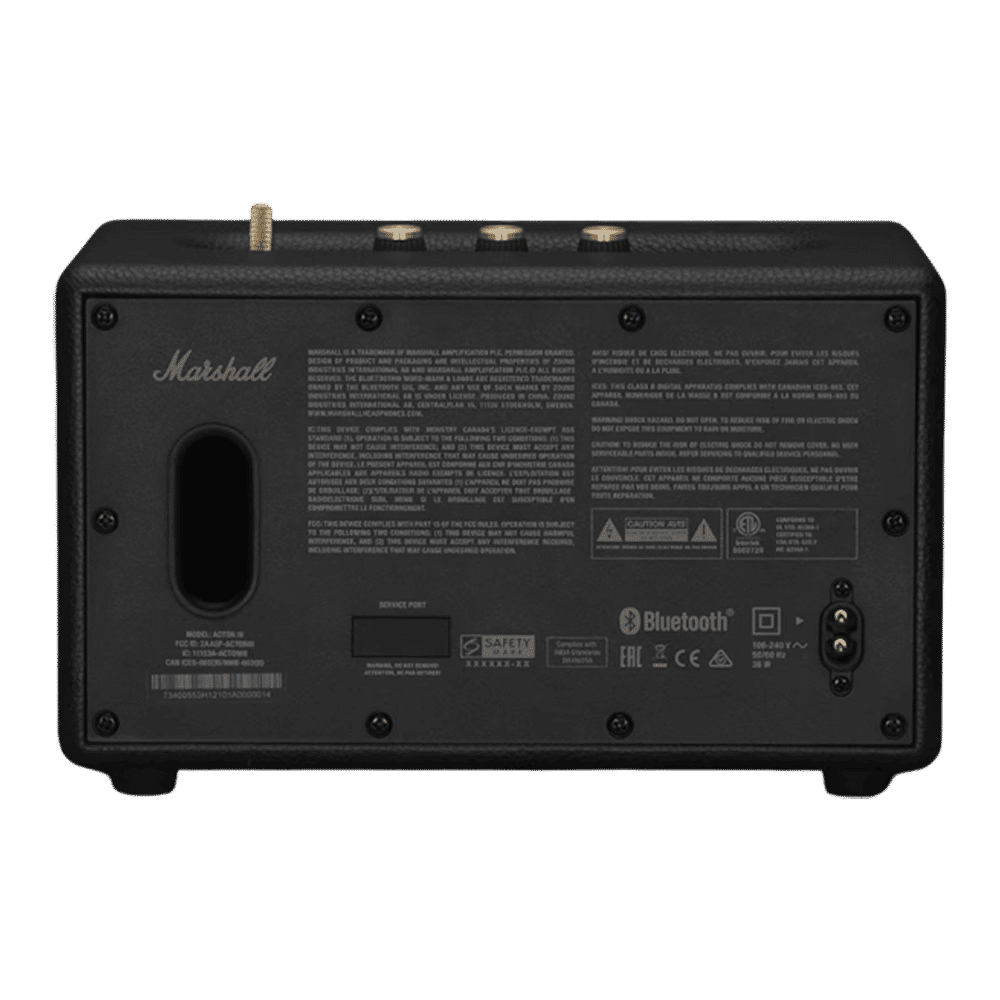 Marshall Acton III Bluetooth Speaker (Signature Sound, Stereo Channel, Original Black) Marshall Acton III Bluetooth Speaker (Signature Sound, Stereo Channel, Original Black)_6