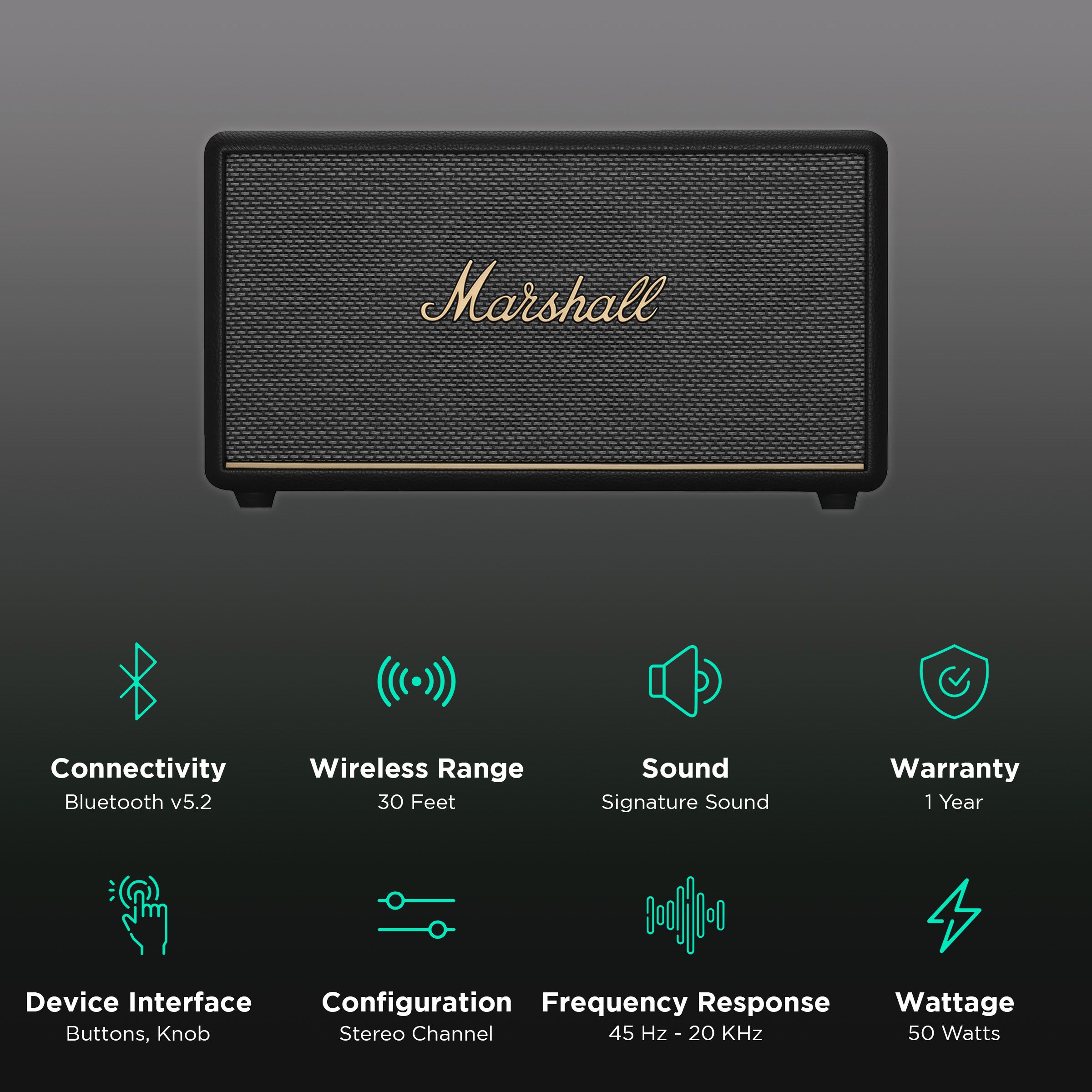 Marshall Stanmore III Bluetooth Speaker (Signature Sound, Stereo Channel, Black) Marshall Stanmore III Bluetooth Speaker (Signature Sound, Stereo Channel, Black)_2