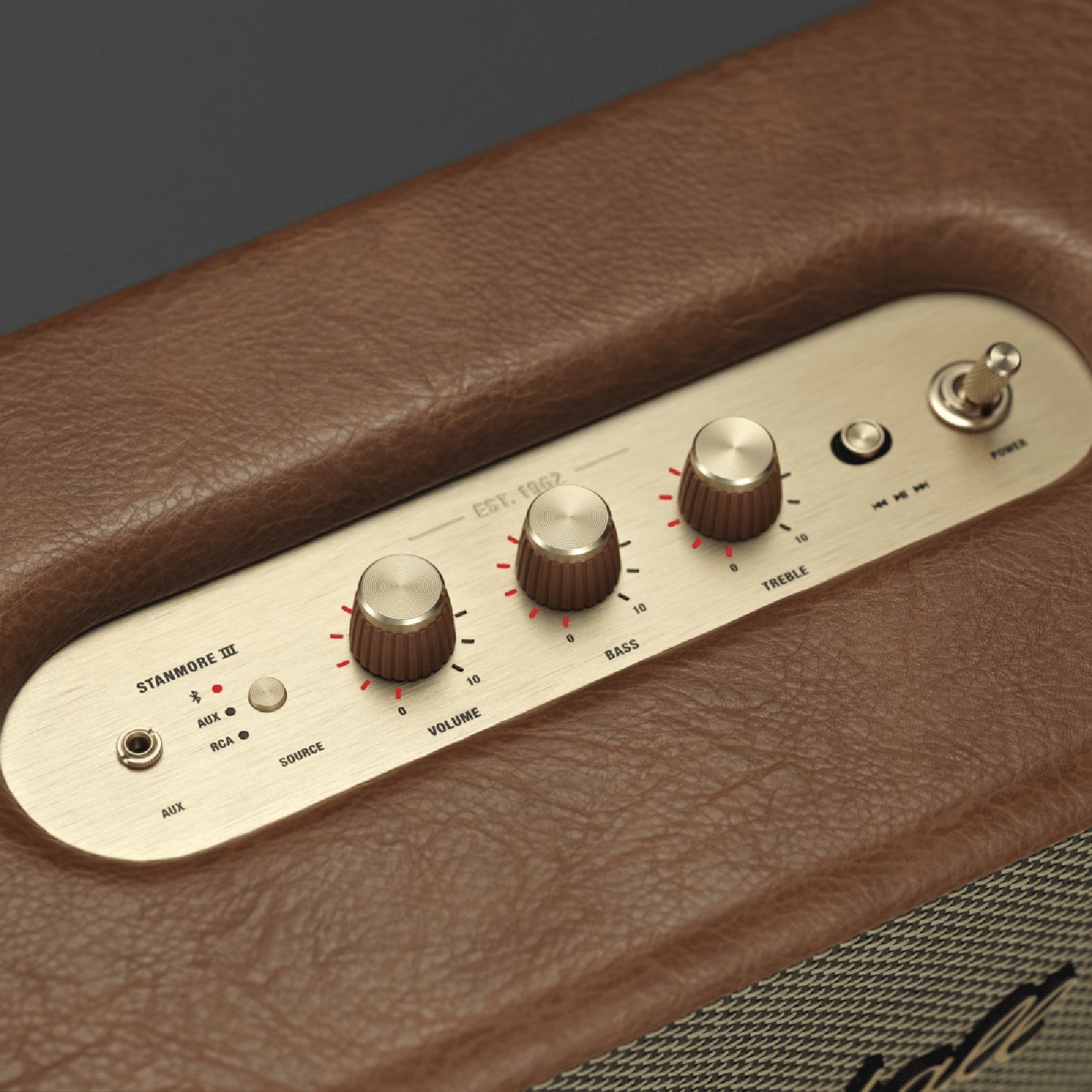 Marshall Stanmore III 80W Bluetooth Speaker (Signature Sound, Qualcomm AptX Technology, Stereo Channel, Brown)_6