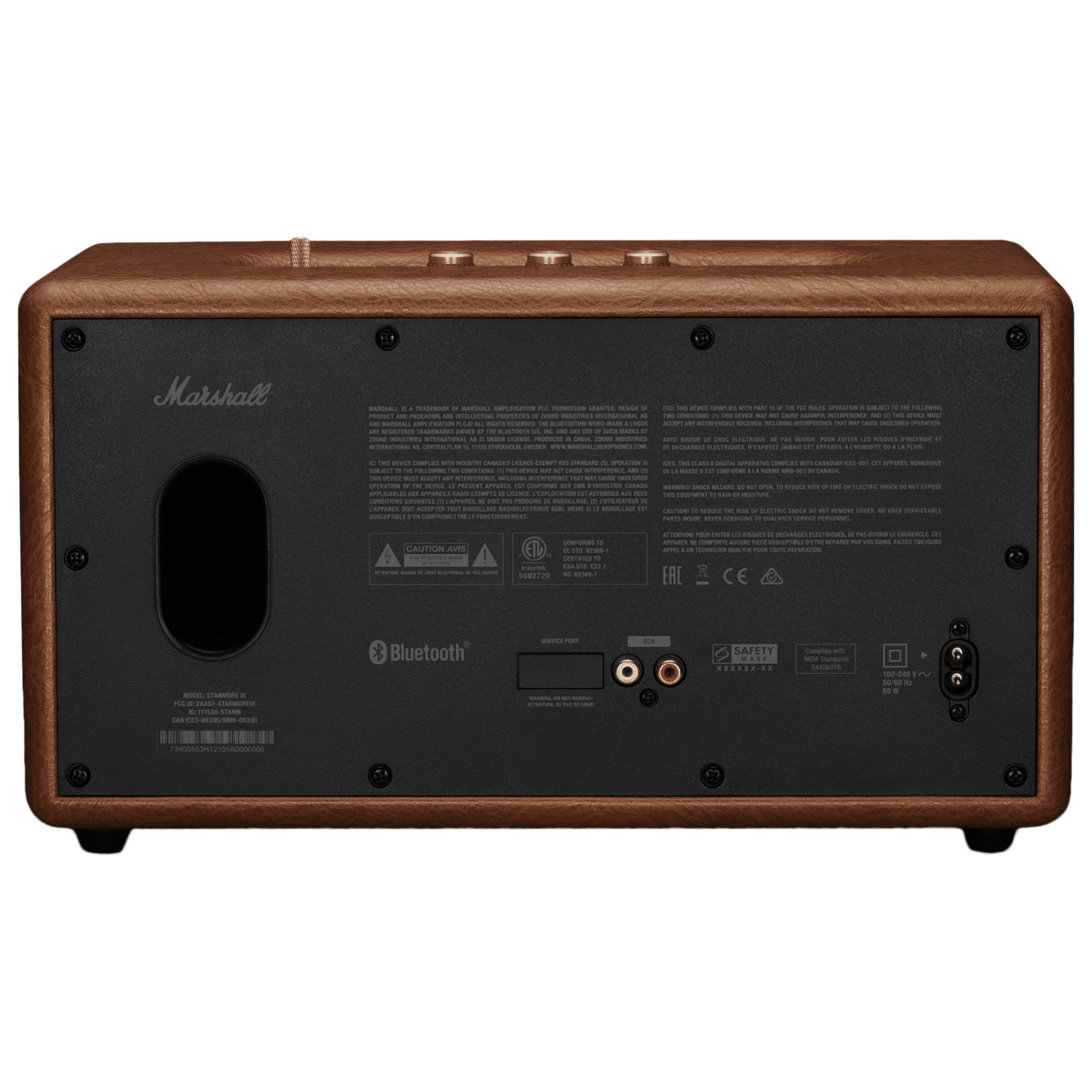 Marshall Stanmore III 80W Bluetooth Speaker (Signature Sound, Qualcomm AptX Technology, Stereo Channel, Brown)_7
