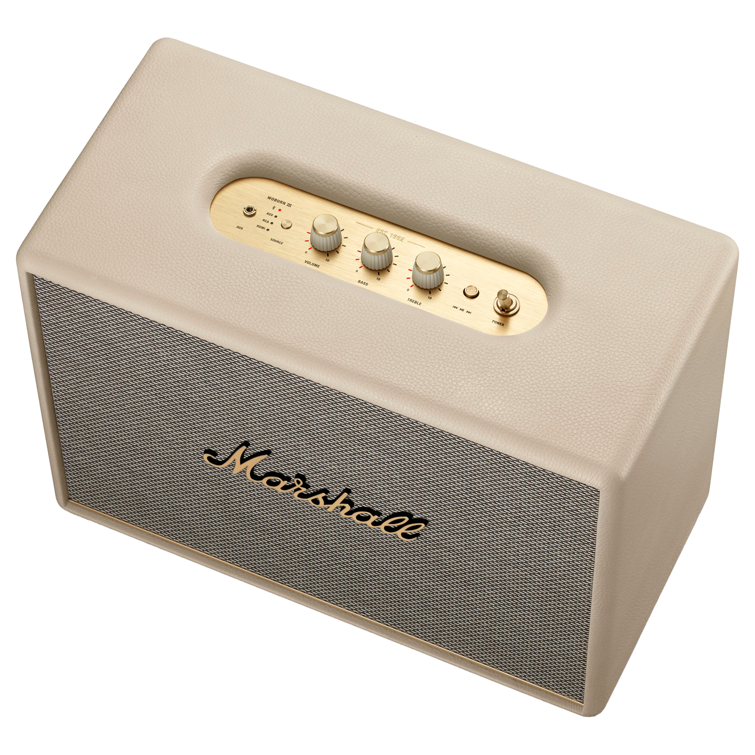 Marshall Woburn III 150 Watts Portable Bluetooth Speaker (Signature Sound, Stereo Channel, Cream) Marshall Woburn III 150 Watts Portable Bluetooth Speaker (Signature Sound, Stereo Channel, Cream)_5