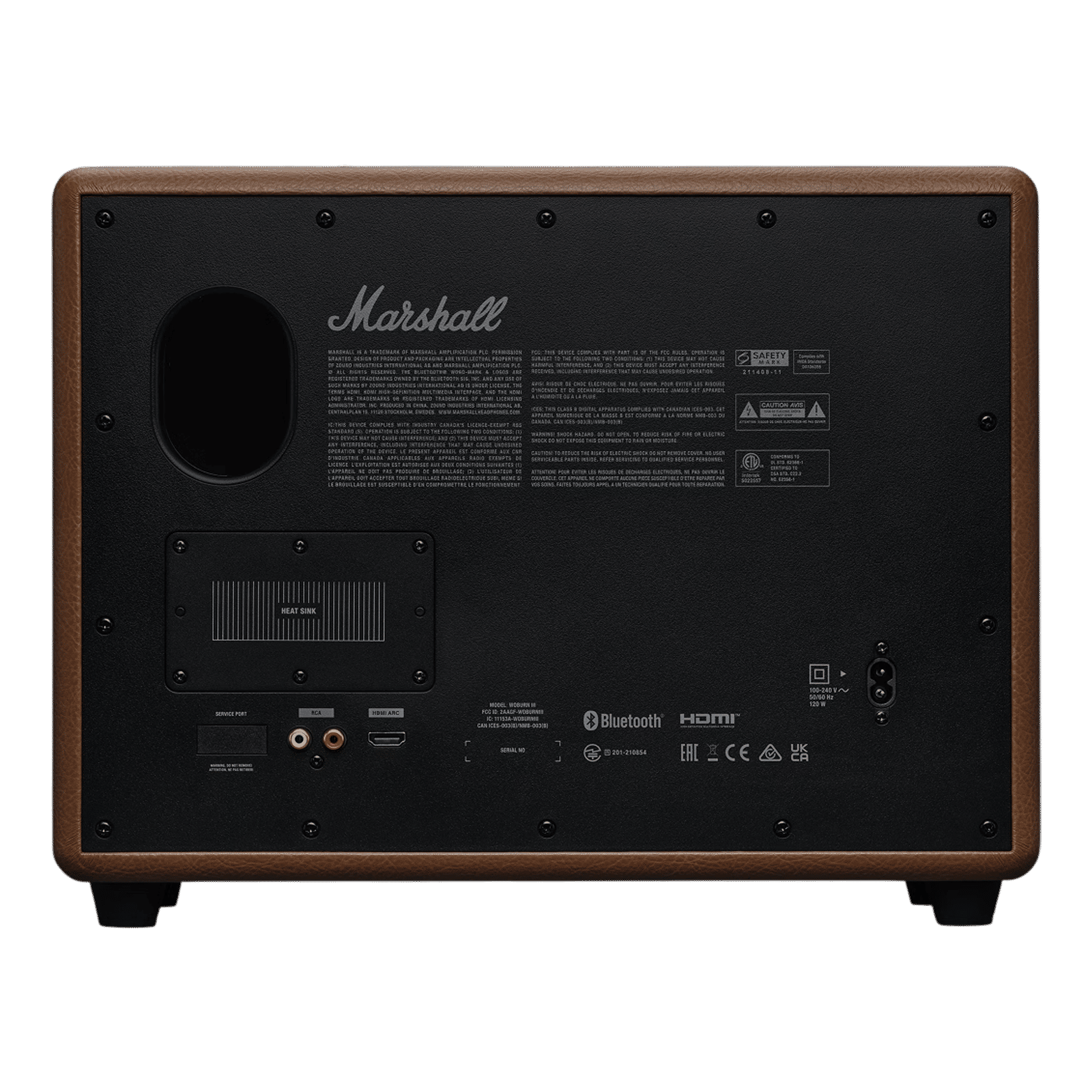 Marshall Woburn III 150W Portable Bluetooth Speaker (Home-Shaking Signature Sound, Stereo Channel, Brown) Marshall Woburn III 150W Portable Bluetooth Speaker (Home-Shaking Signature Sound, Stereo Channel, Brown)_5