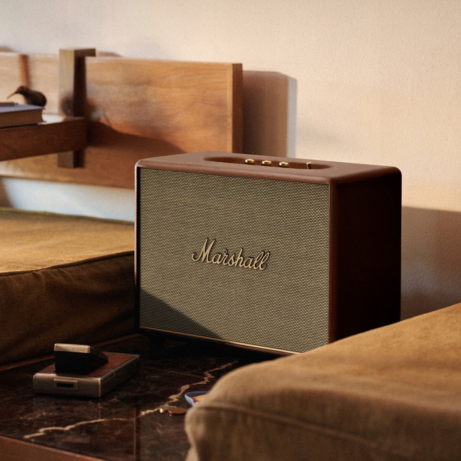 Marshall Woburn III 150W Portable Bluetooth Speaker (Home-Shaking Signature Sound, Stereo Channel, Brown) Marshall Woburn III 150W Portable Bluetooth Speaker (Home-Shaking Signature Sound, Stereo Channel, Brown)_8