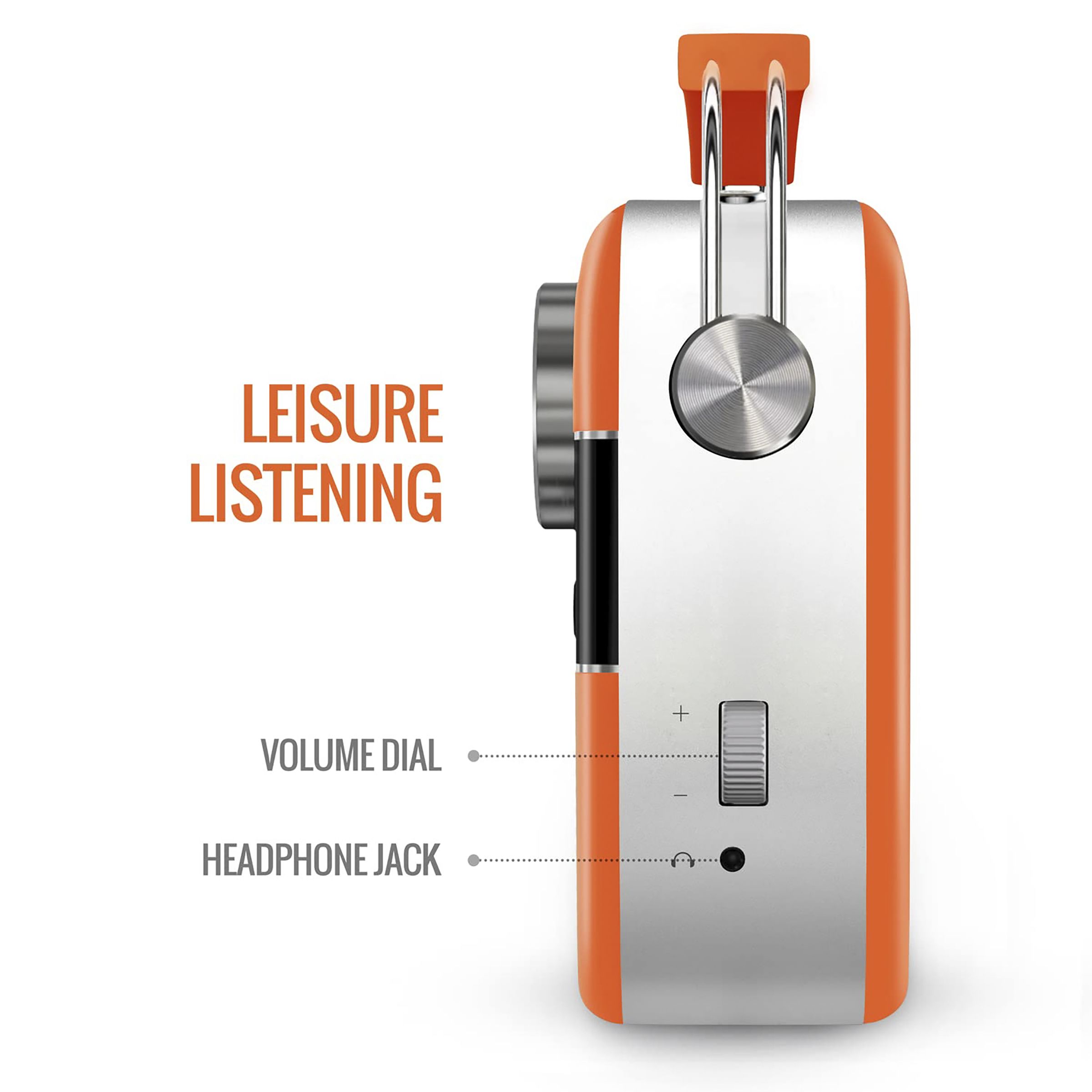 SAREGAMA Carvaan Premium Pop 6W Portable Speaker (Pre-loaded 5000 Evergreen Hindi Songs, 2.0Channel, SC230, Candy Orange)_6