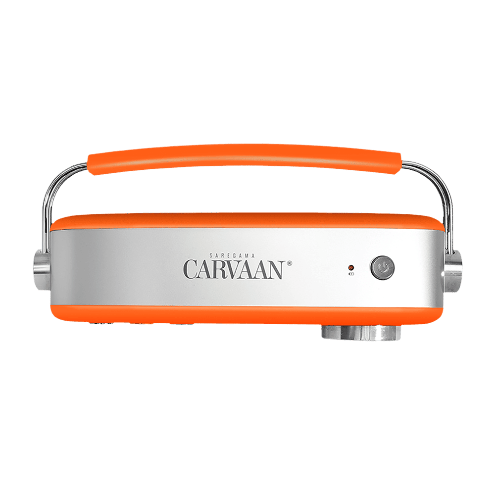 SAREGAMA Carvaan Premium Pop 6W Portable Speaker (Pre-loaded 5000 Evergreen Hindi Songs, 2.0Channel, SC230, Candy Orange)_4