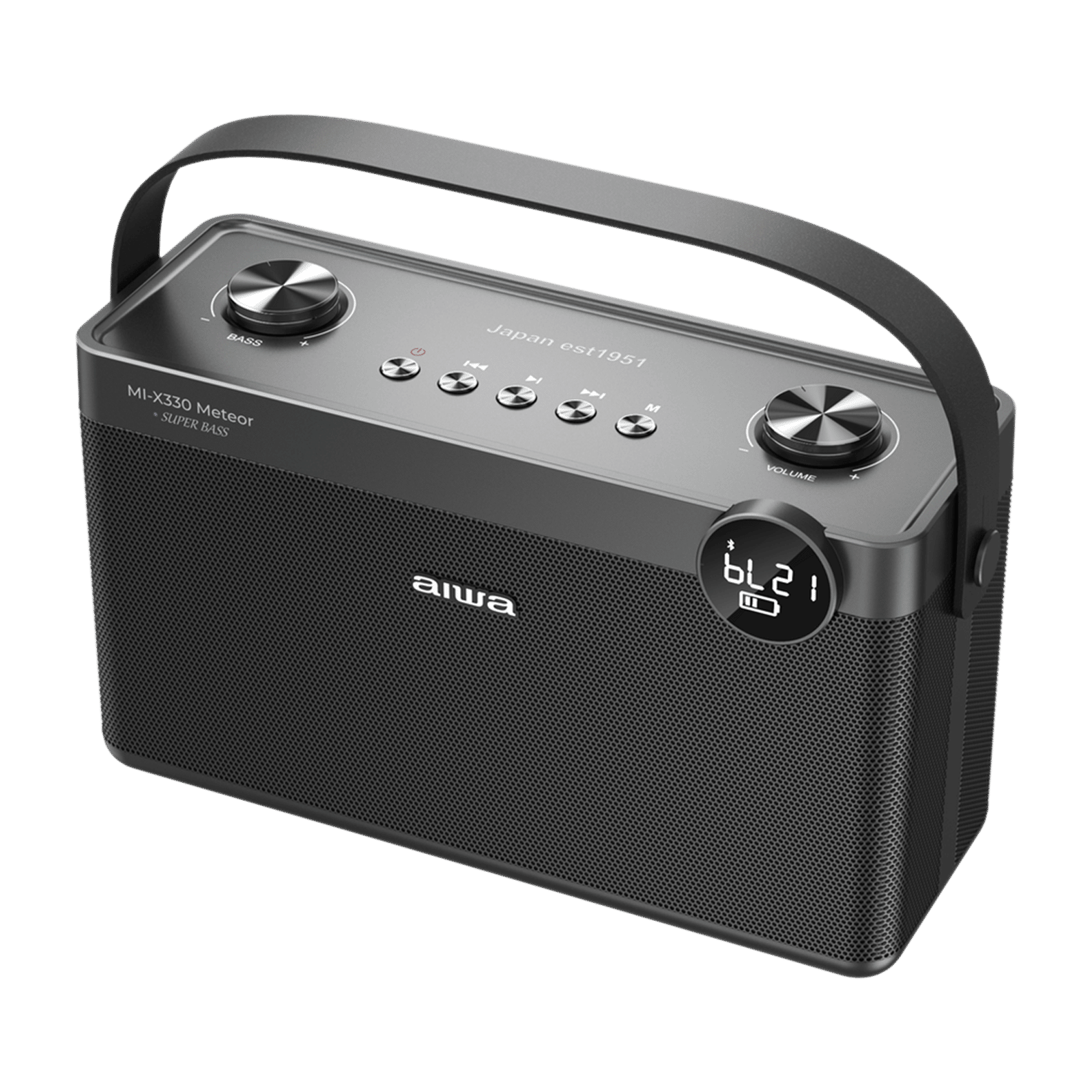 aiwa MI-X 330 Meteor 60W Portable Bluetooth Speaker (Bass Booster, Black) aiwa MI-X 330 Meteor 60W Portable Bluetooth Speaker (Bass Booster, Black)_5