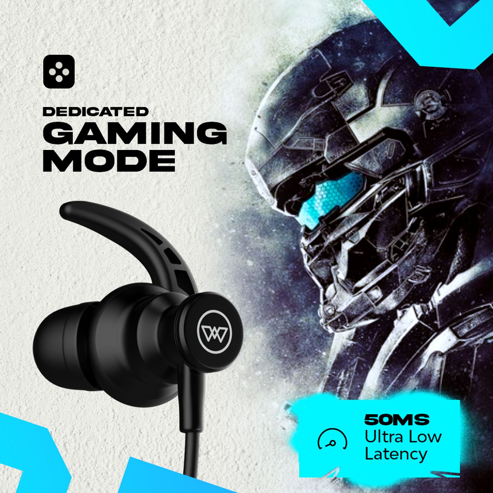 WINGS Phantom 110 Neckband with Environmental Noise Cancellation (IPX5 Water Resistant, 20 Hours of Playtime, Black)_4