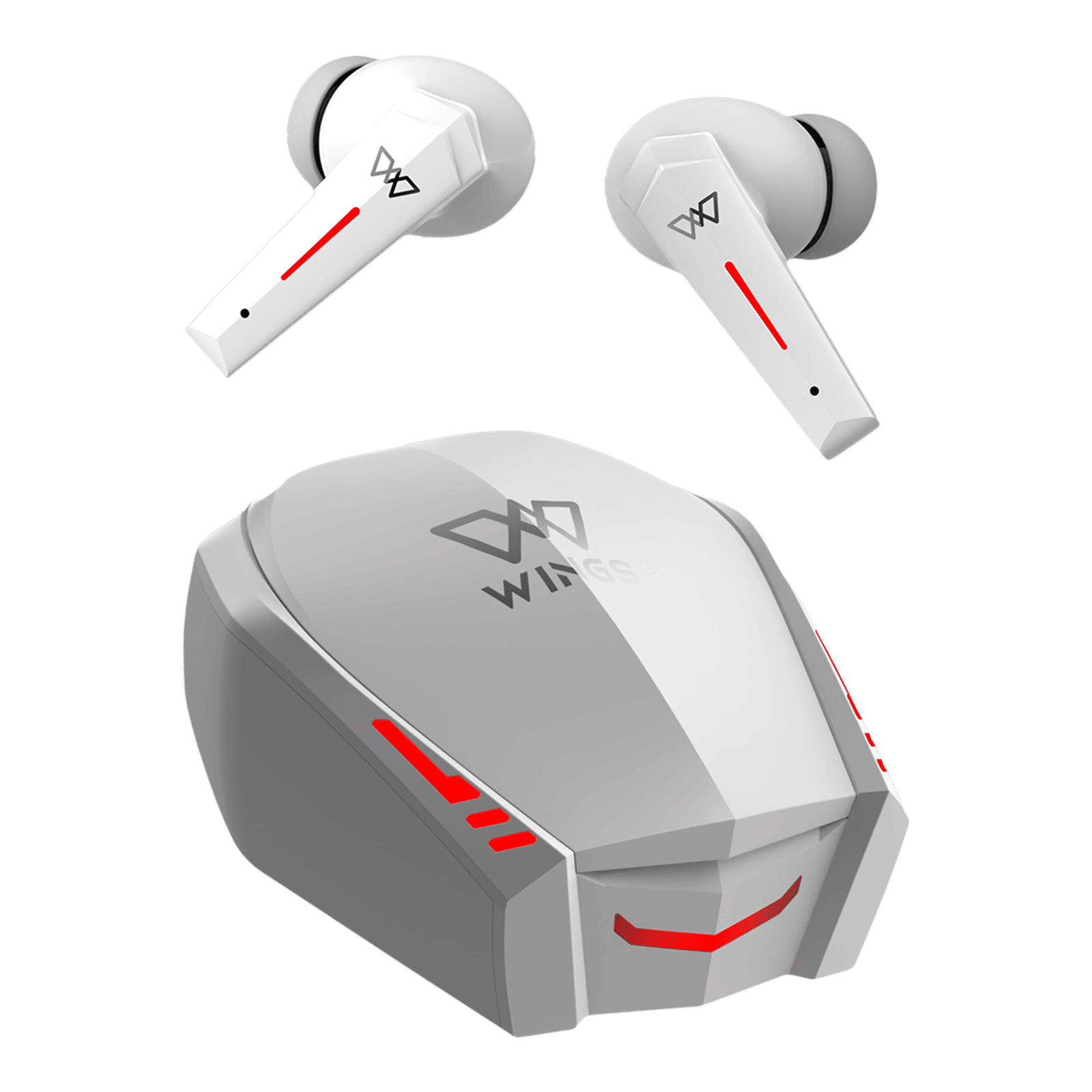 WINGS Phantom 800 TWS Earbuds with Environmental Noise Cancellation (IPX5 Water Resistant, Upto 50 Hours Playback, White) WINGS Phantom 800 TWS Earbuds with Environmental Noise Cancellation (IPX5 Water Resistant, Upto 50 Hours Playback, White)_1
