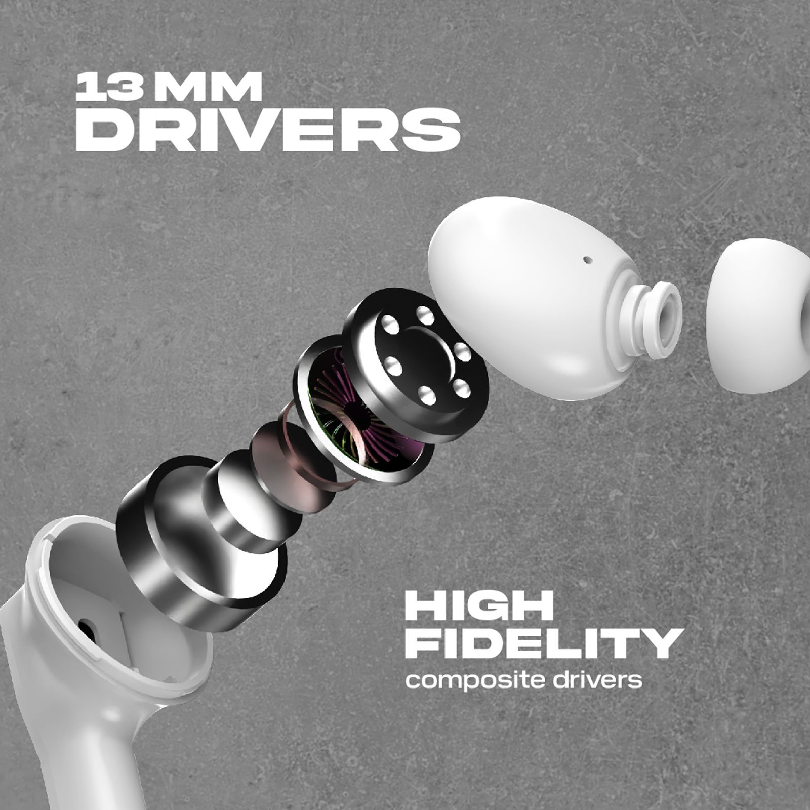 WINGS Phantom 850 TWS Earbuds with Environmental Noise Cancellation (IPX5 Water Resistant, 40ms Ultra Low Latency, White)_12