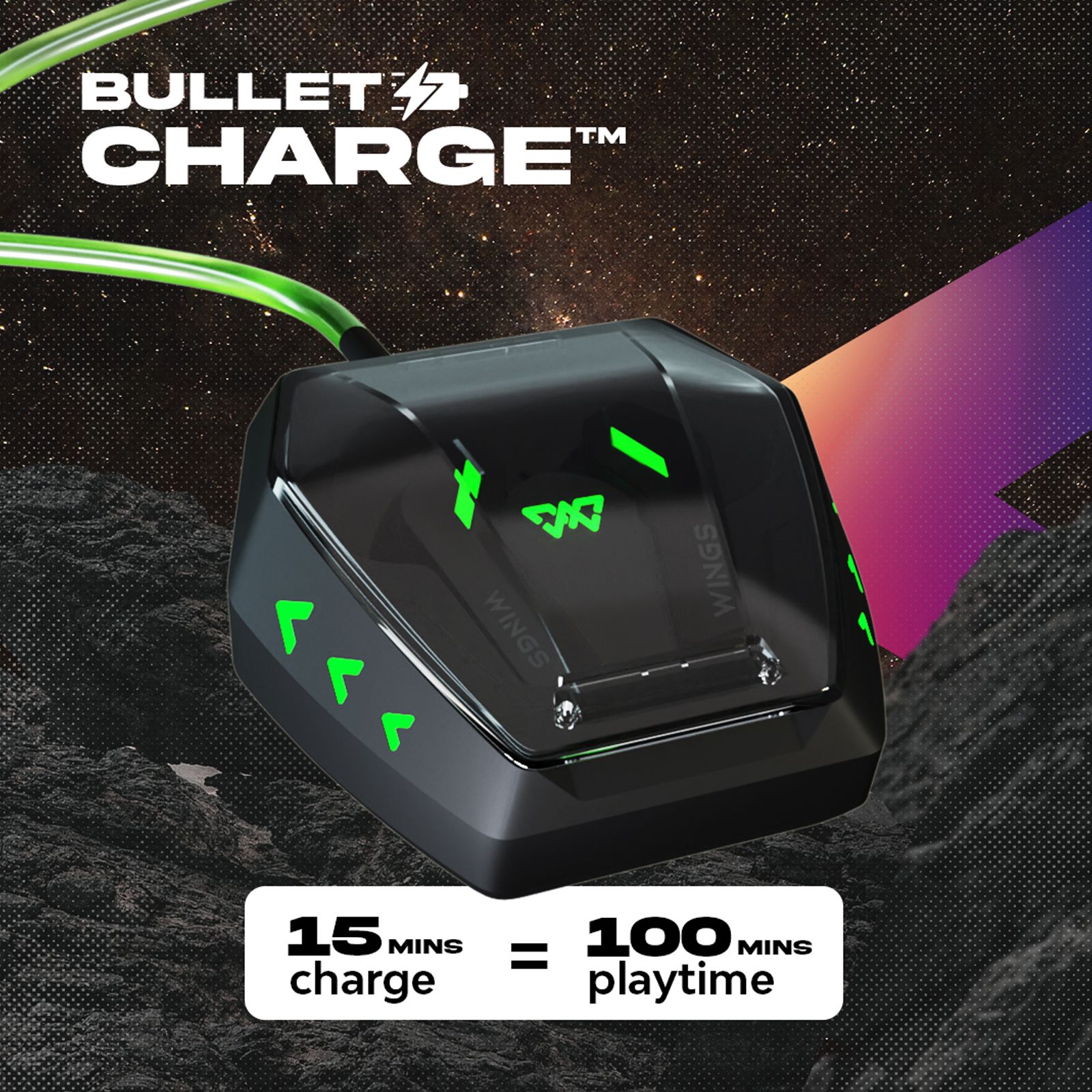 WINGS Phantom 860 TWS Earbuds with Environmental Noise Cancellation (IPX5 Water Resistant, Upto 50 Hours Playback, Black) WINGS Phantom 860 TWS Earbuds with Environmental Noise Cancellation (IPX5 Water Resistant, Upto 50 Hours Playback, Black)_12