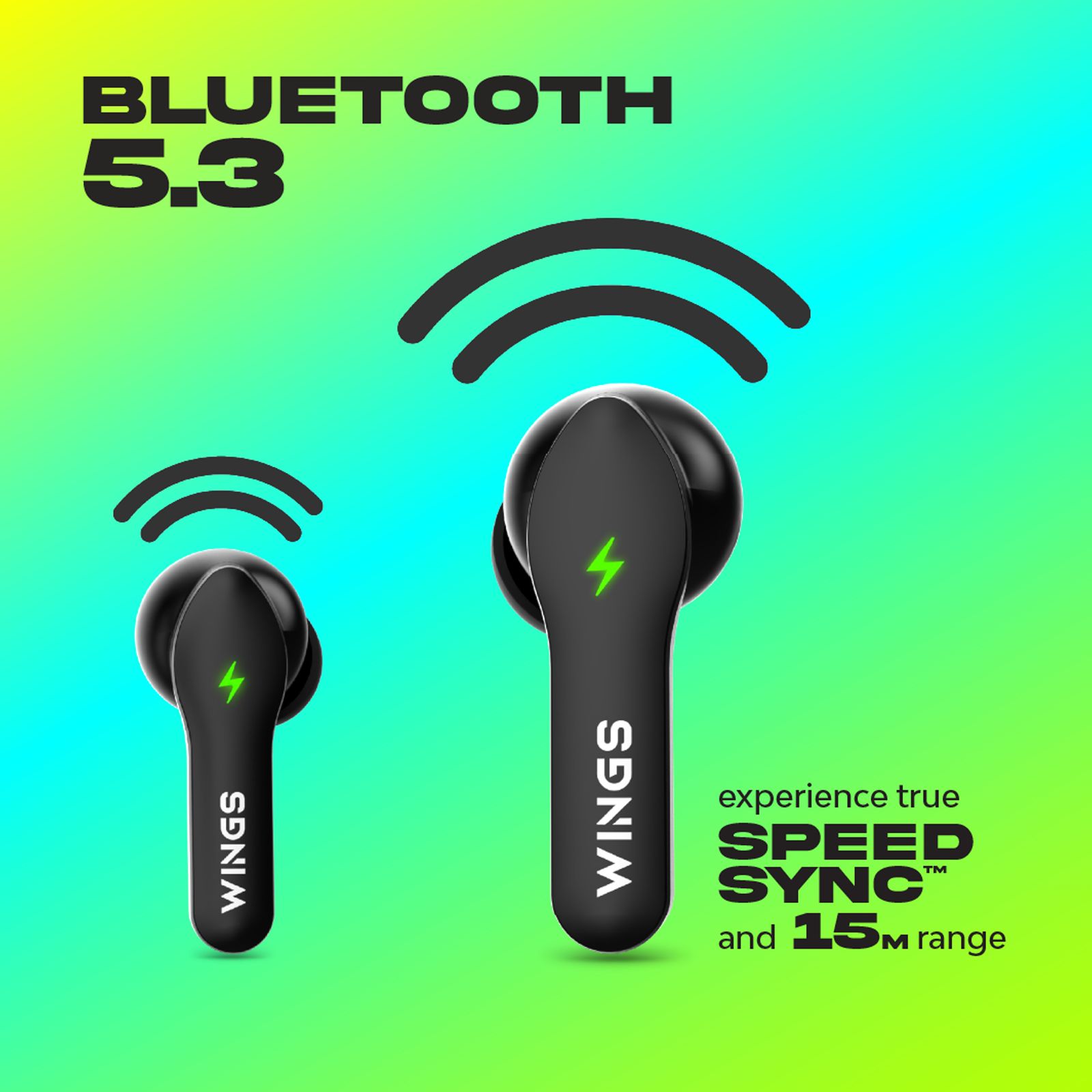 WINGS Phantom 260 TWS Earbuds with Environmental Noise Cancellation (IPX5 Water Resistant, Upto 30 Hours Playback, Black) WINGS Phantom 260 TWS Earbuds with Environmental Noise Cancellation (IPX5 Water Resistant, Upto 30 Hours Playback, Black)_9
