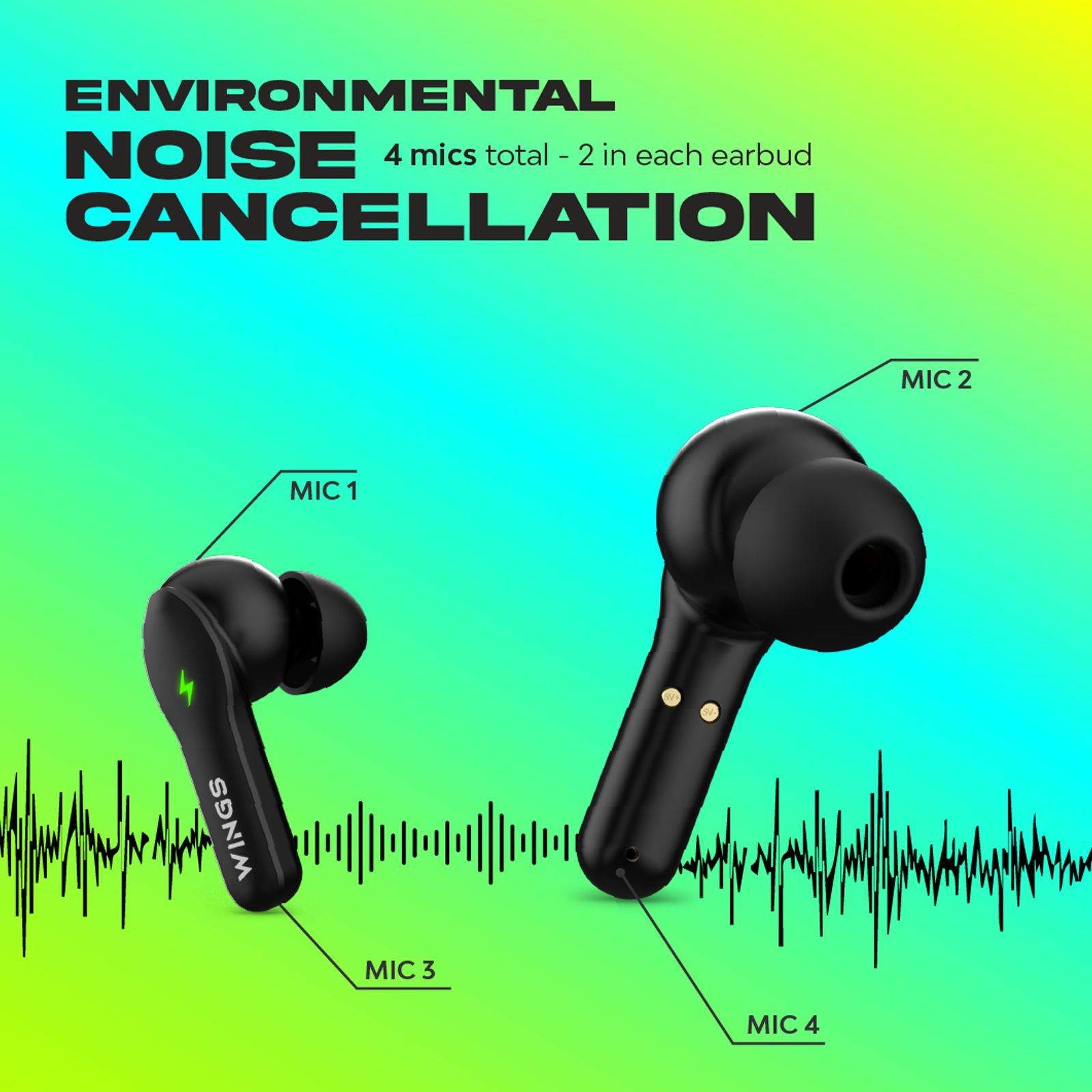 WINGS Phantom 260 TWS Earbuds with Environmental Noise Cancellation (IPX5 Water Resistant, Upto 30 Hours Playback, Black) WINGS Phantom 260 TWS Earbuds with Environmental Noise Cancellation (IPX5 Water Resistant, Upto 30 Hours Playback, Black)_10