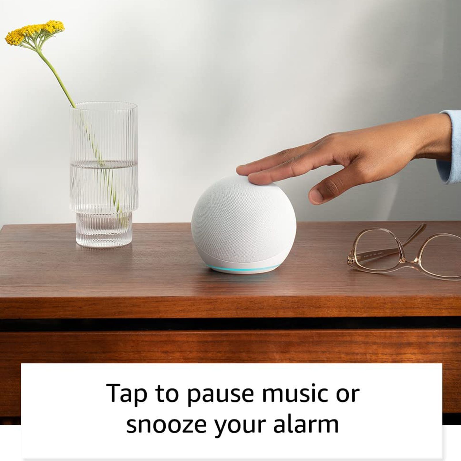 amazon Echo Dot (5th Gen) with Built-in Alexa Smart Wi-Fi Speaker (Ambient Temperature Sensor, White)_5