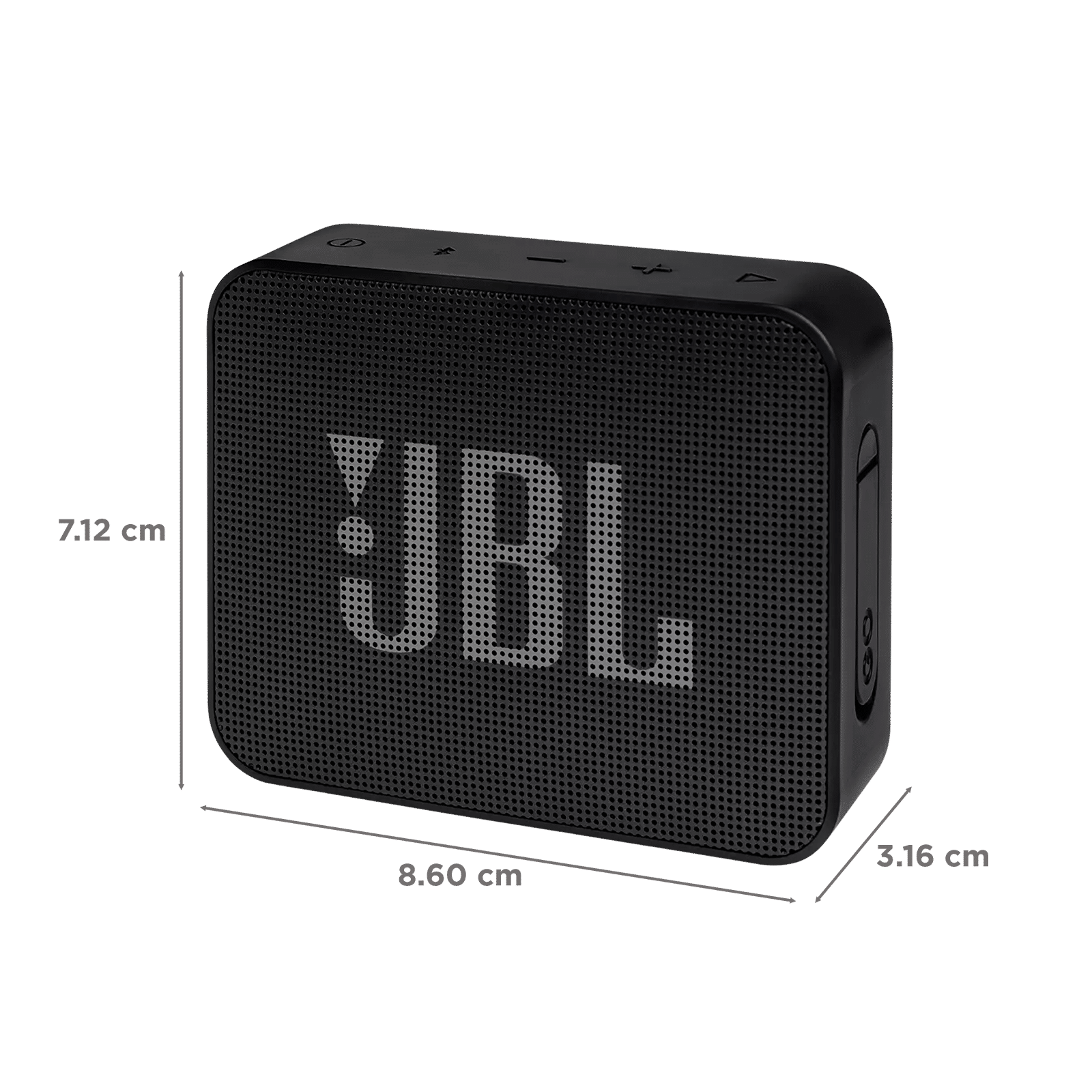 JBL Go Essential 3.1W Portable Bluetooth Speaker (IPX7 Water Proof, Rich Bass, Mono Channel, Black)_3