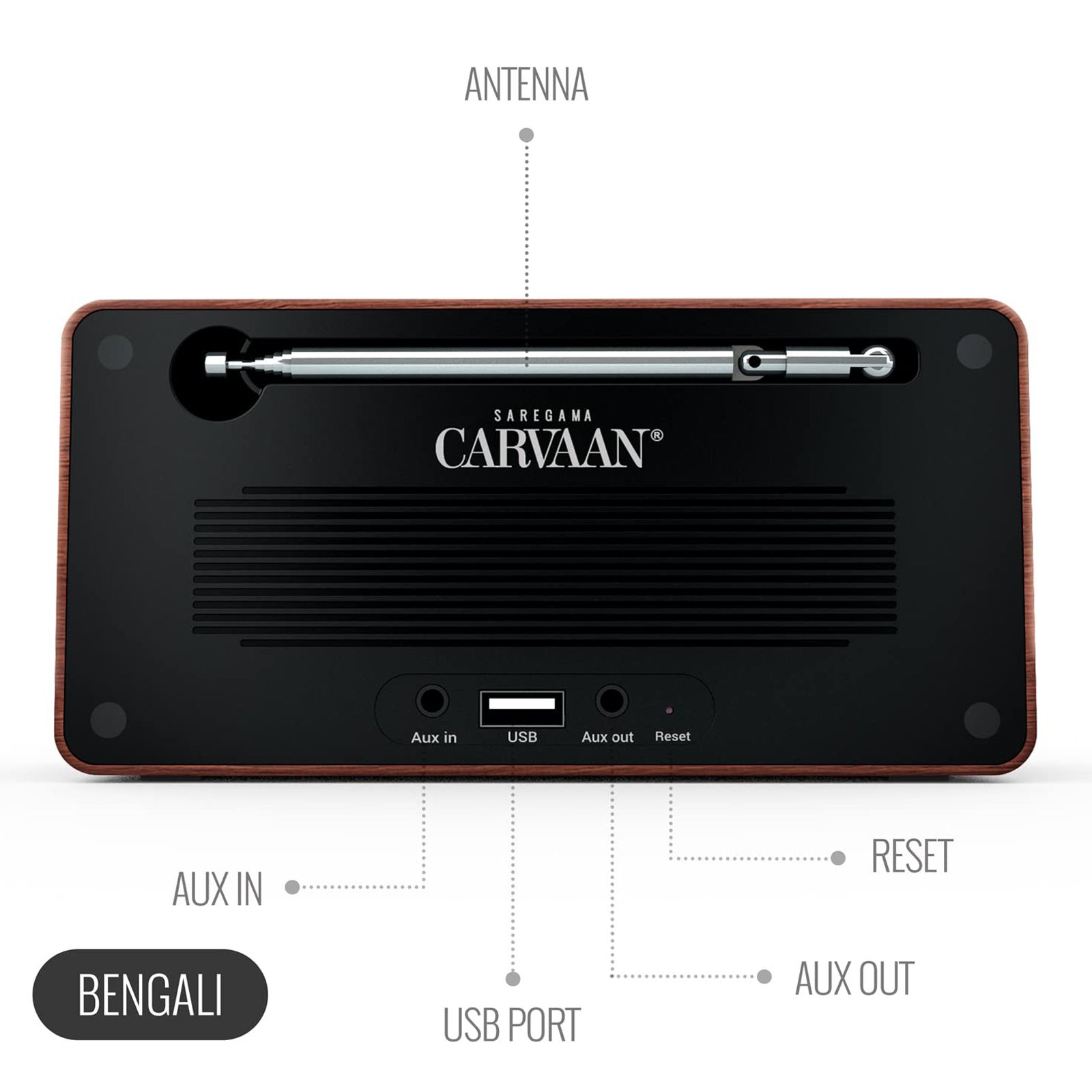 SAREGAMA Carvaan Mini Plus 10W Portable Bluetooth Speaker (1000 Evergreen Bengali Songs, Vintage Brown) SAREGAMA Carvaan Mini Plus 10W Portable Bluetooth Speaker (1000 Evergreen Bengali Songs, Vintage Brown)_11